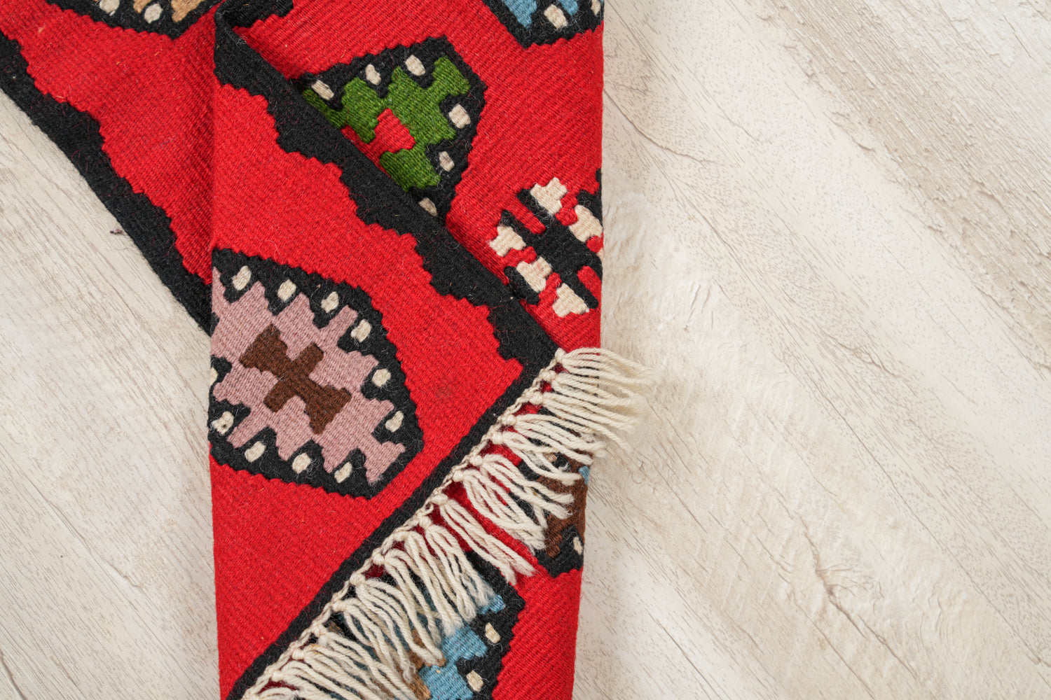 Vintage East European kilim 3'4" x 1'2"