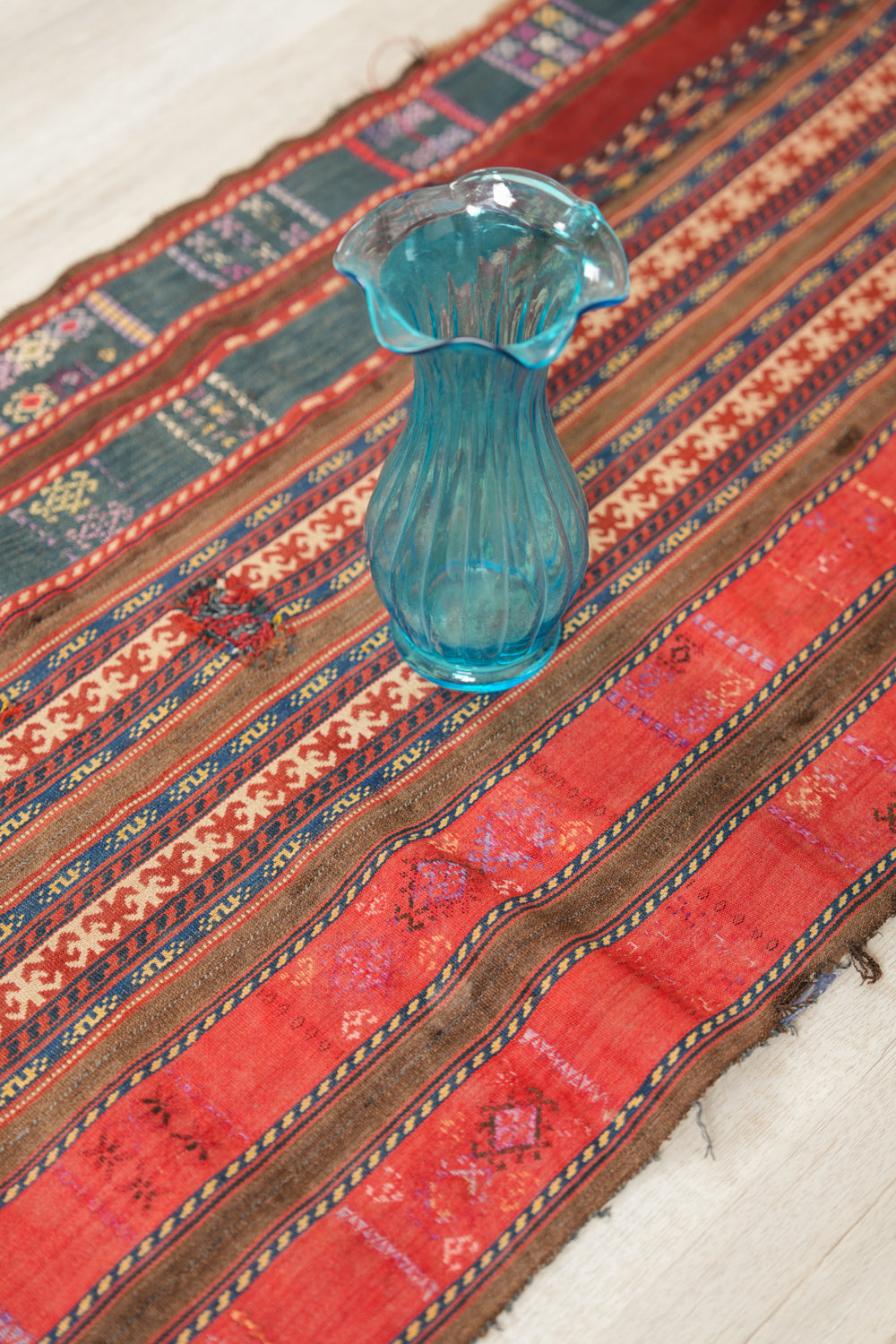 Antique Caucasian Textile Fragment 4'10" x 2'