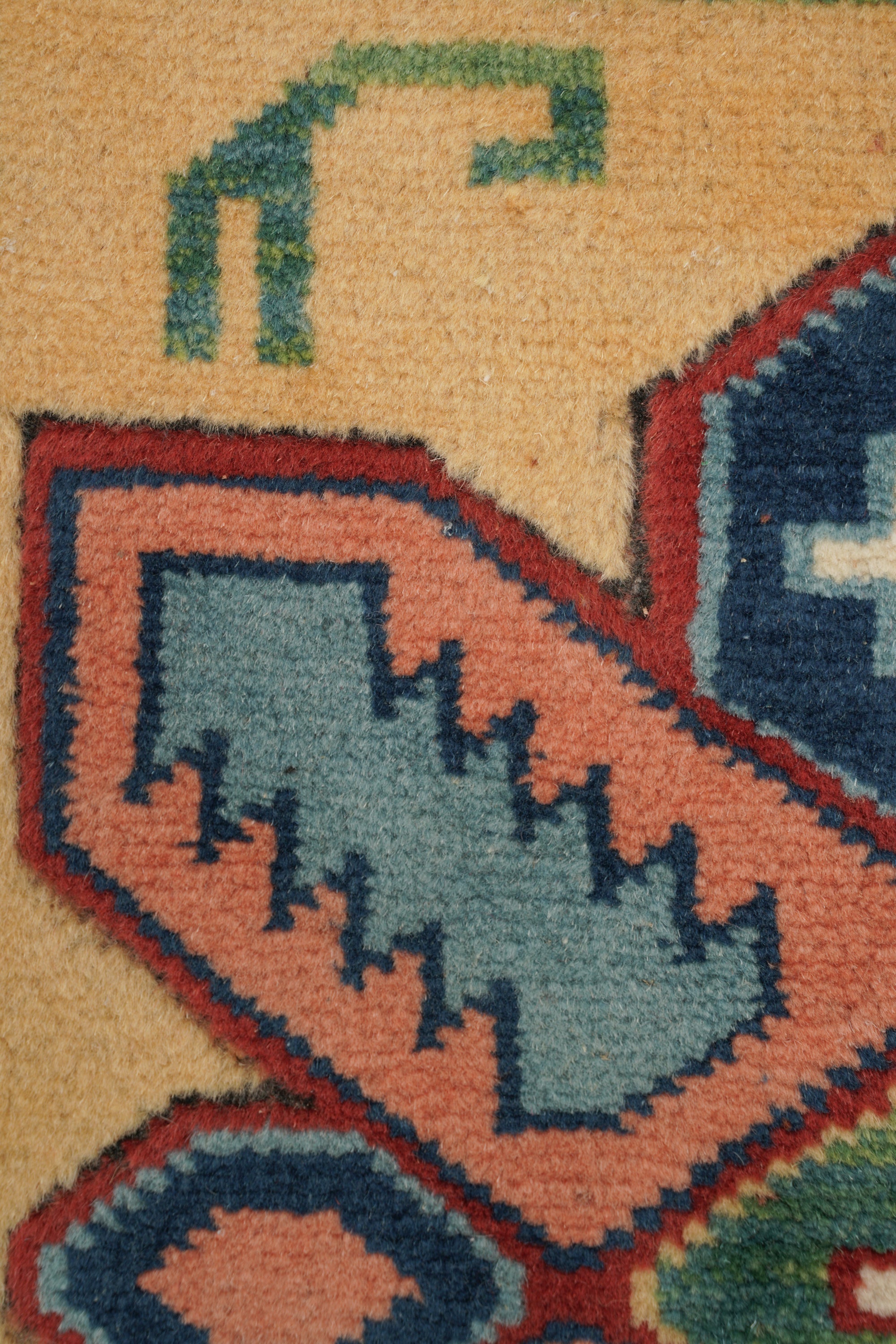 Vintage Turkish Kazak Rug 2'7" x 2'4"
