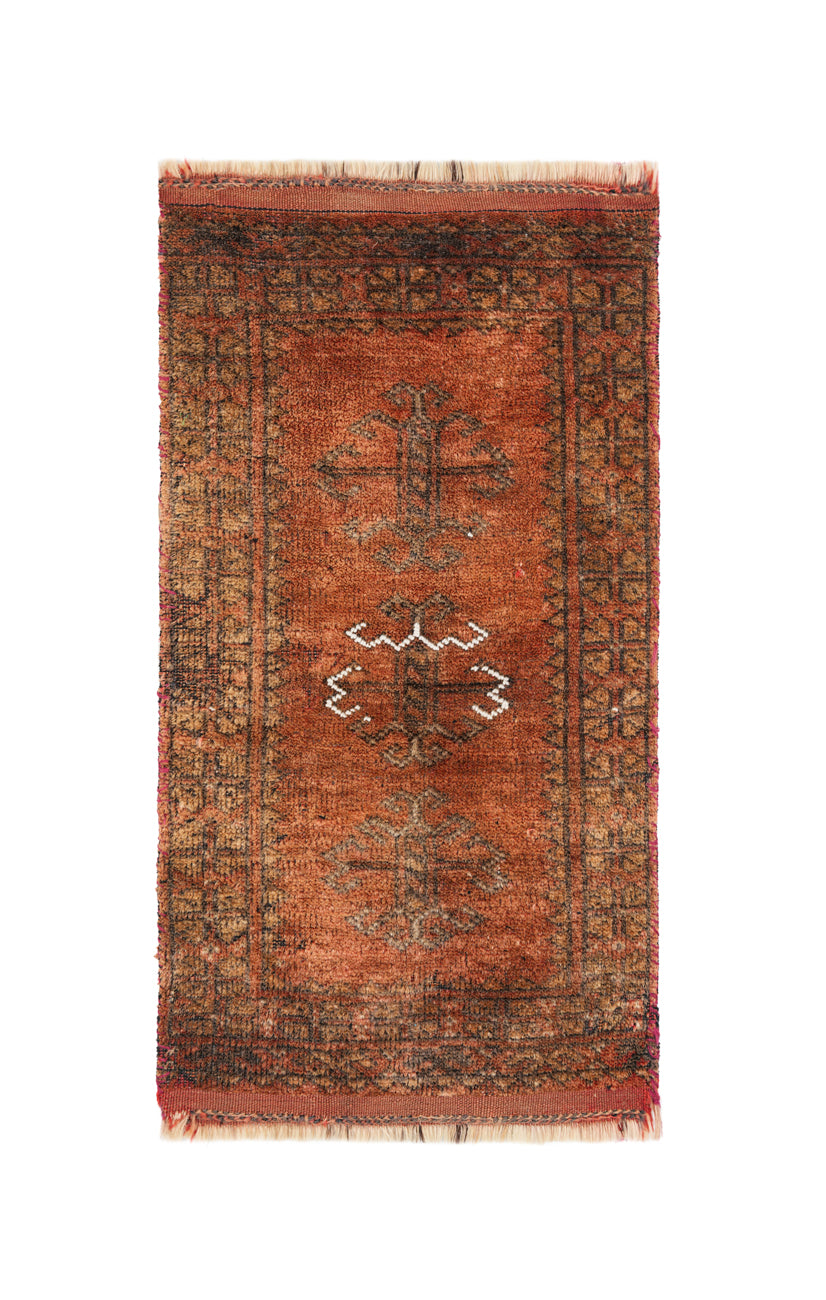 Vintage Afghan Rug 2'3" x 1'3"