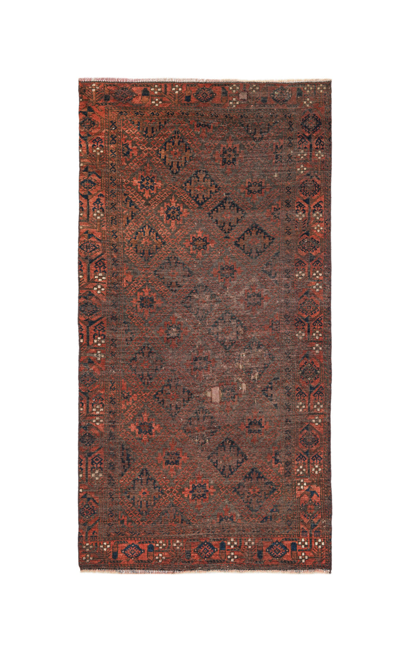 Antique TURKOMEN Rug 6'3" x 3'3"