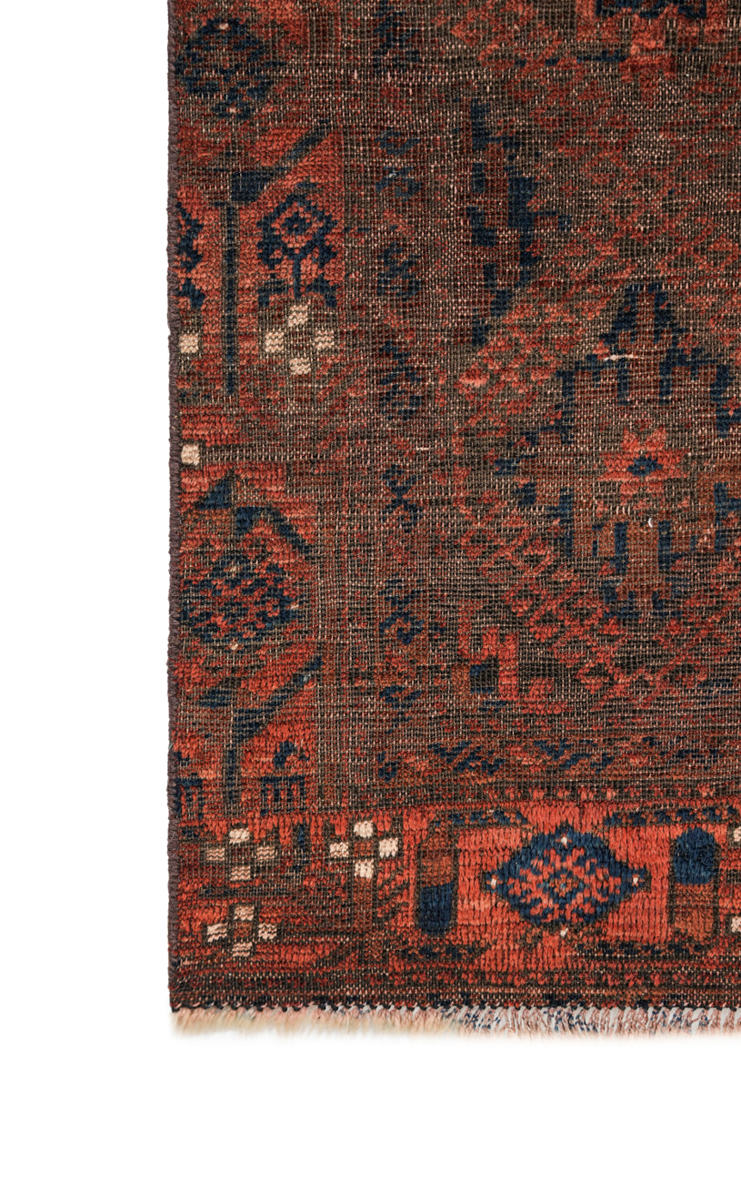 Antique TURKOMEN Rug 6'3" x 3'3"
