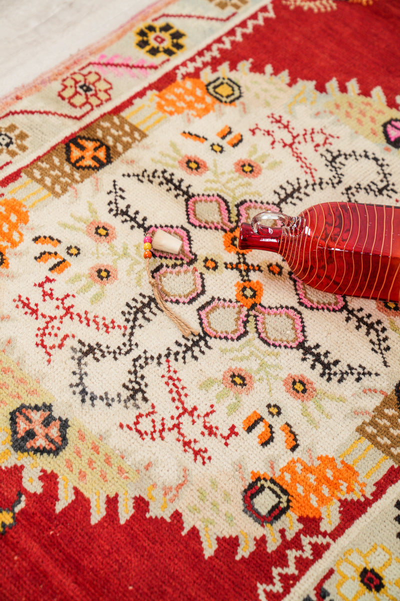 Vintage Turkish Rug 5'6" x 2'8"
