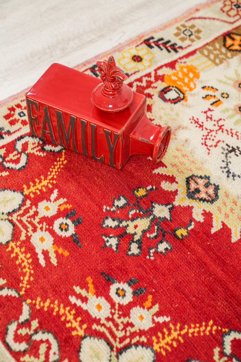 Vintage Turkish Rug 5'6" x 2'8"