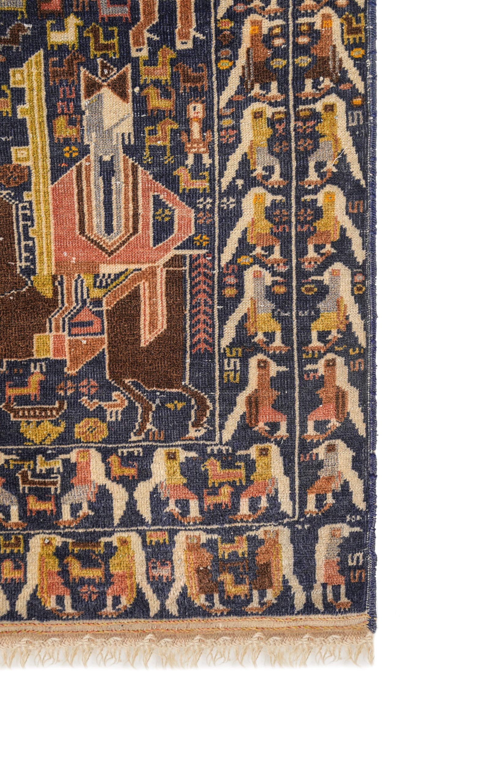 Vintage Baloch Rug 4'8" X 3'