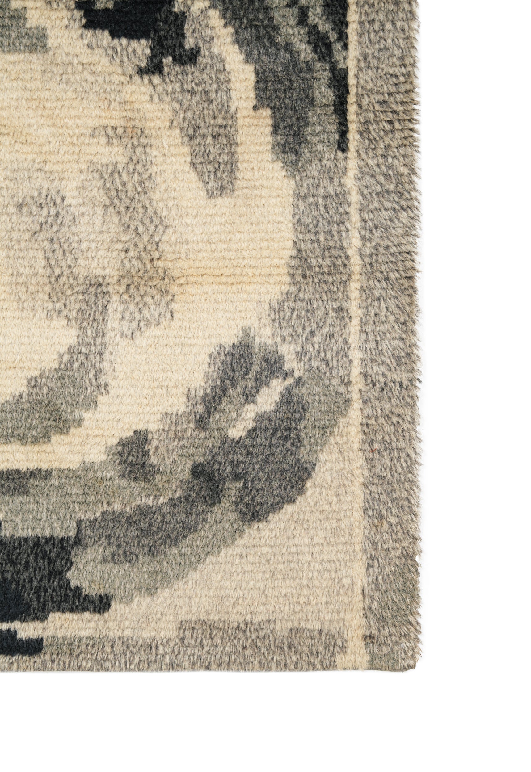 Vintage Scandinavian Rya Rug 6'8" X 4'10"