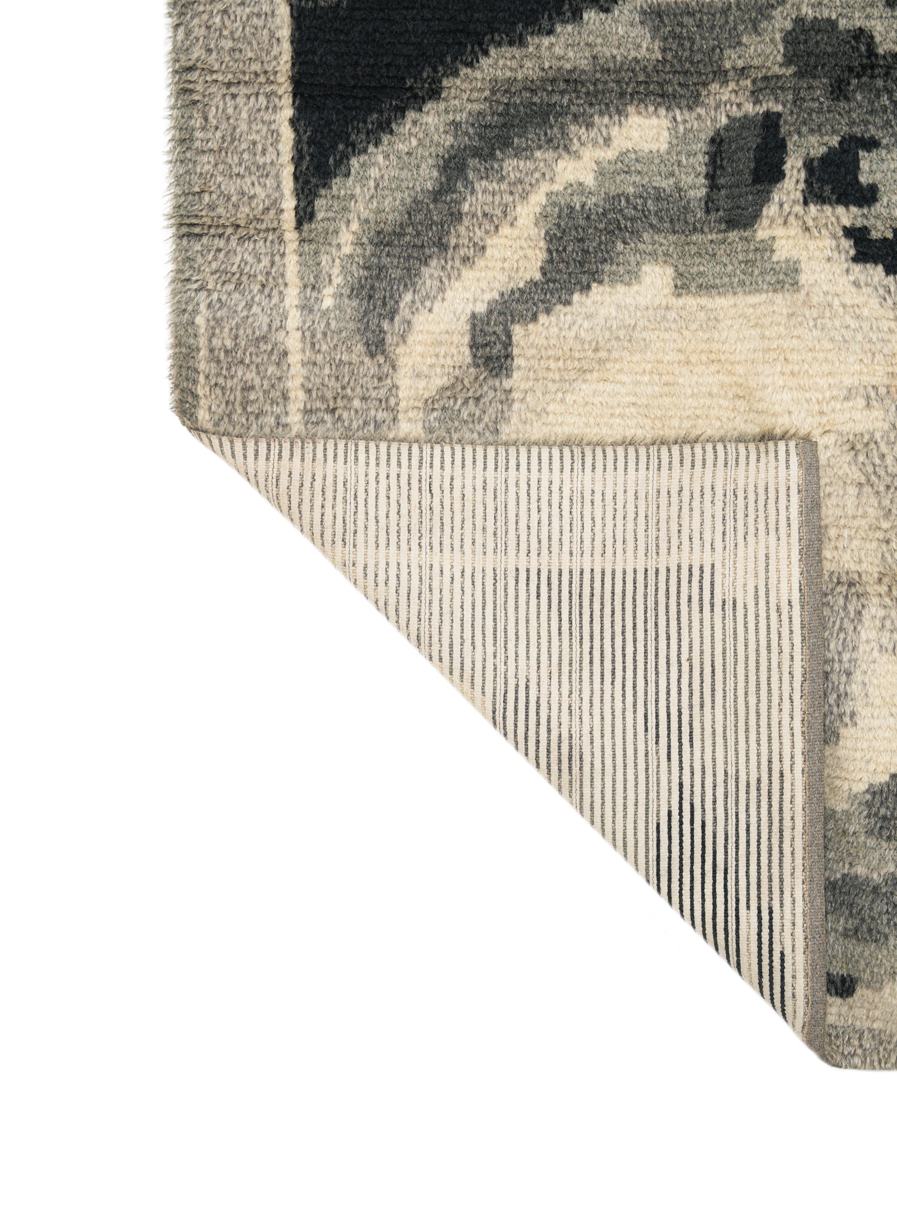 Vintage Scandinavian Rya Rug 6'8" X 4'10"