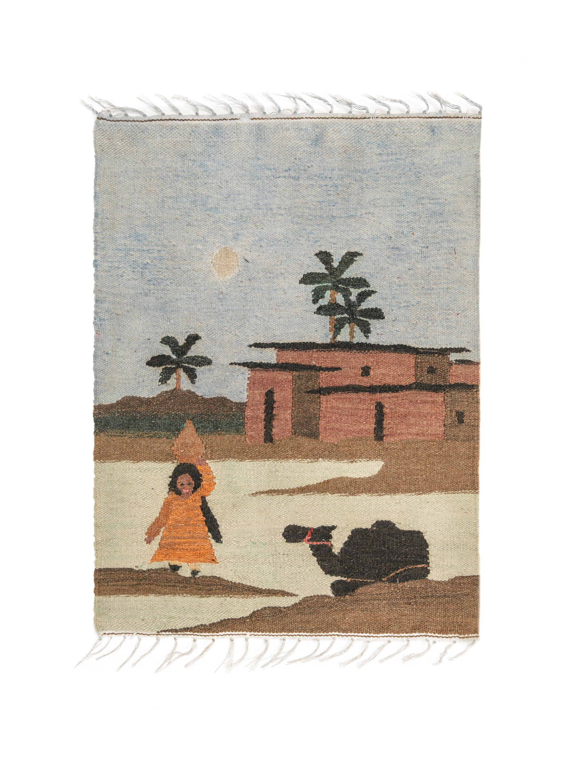 Vintage Egyptian Tapestry 2'3" x 1'8"