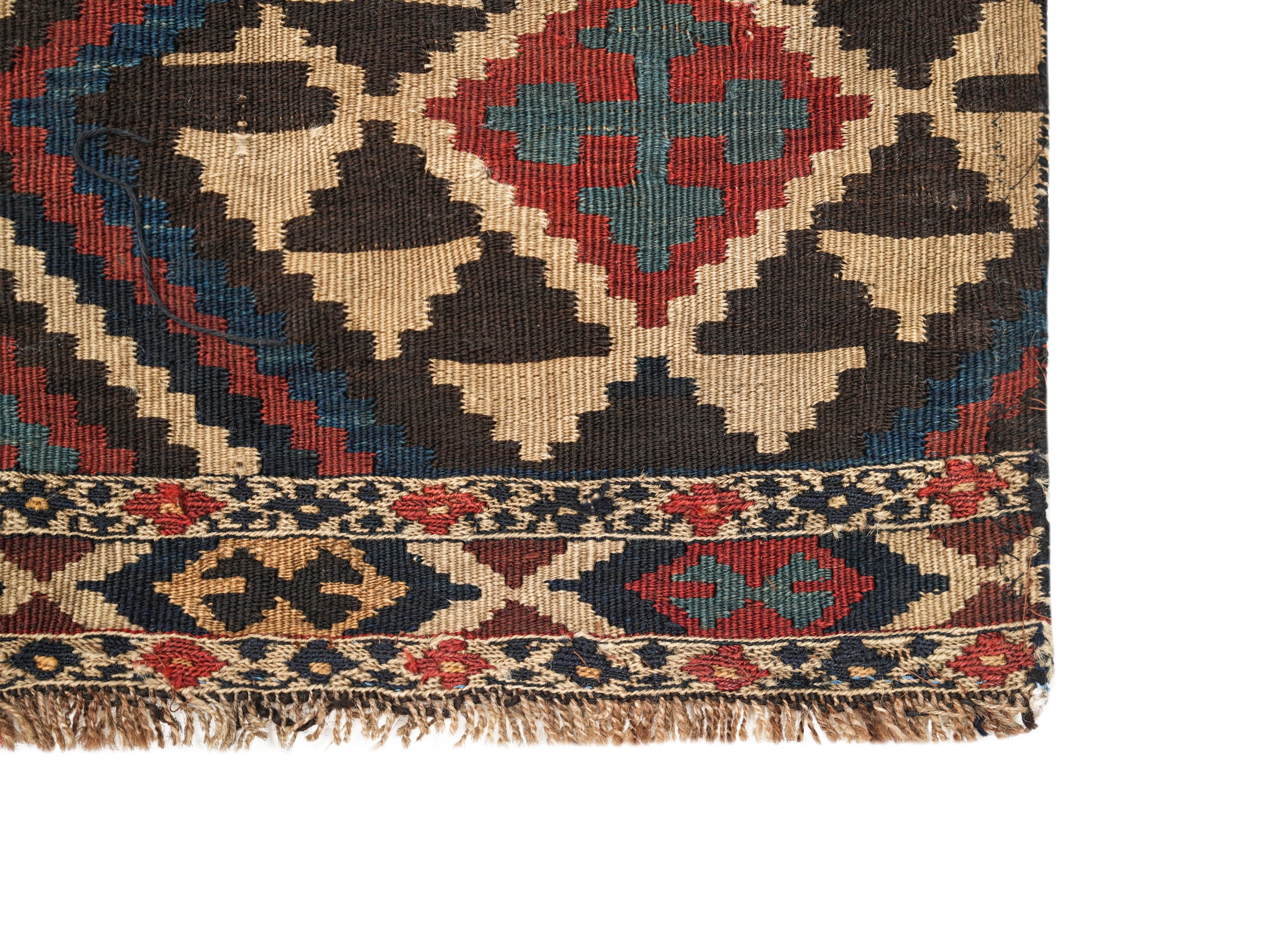 Antique Caucasian Shahsavan Mafrash Kilim 2'4" x 1'2"