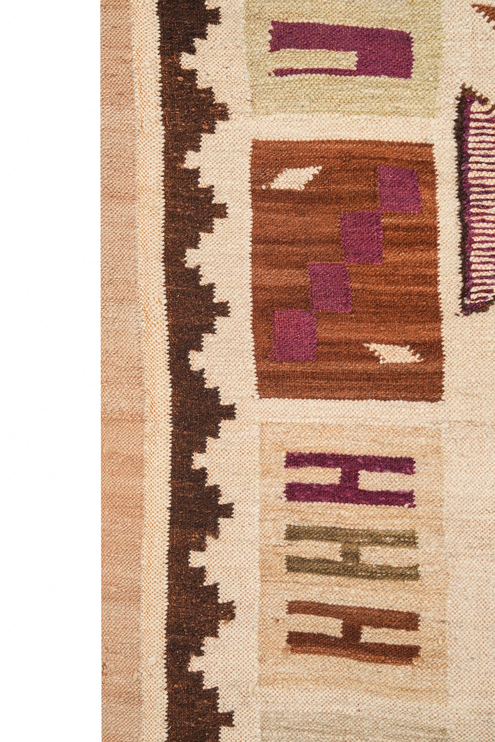 Vintage Peruvian Inca Tumi Tapestry 3'9" x 3'4"