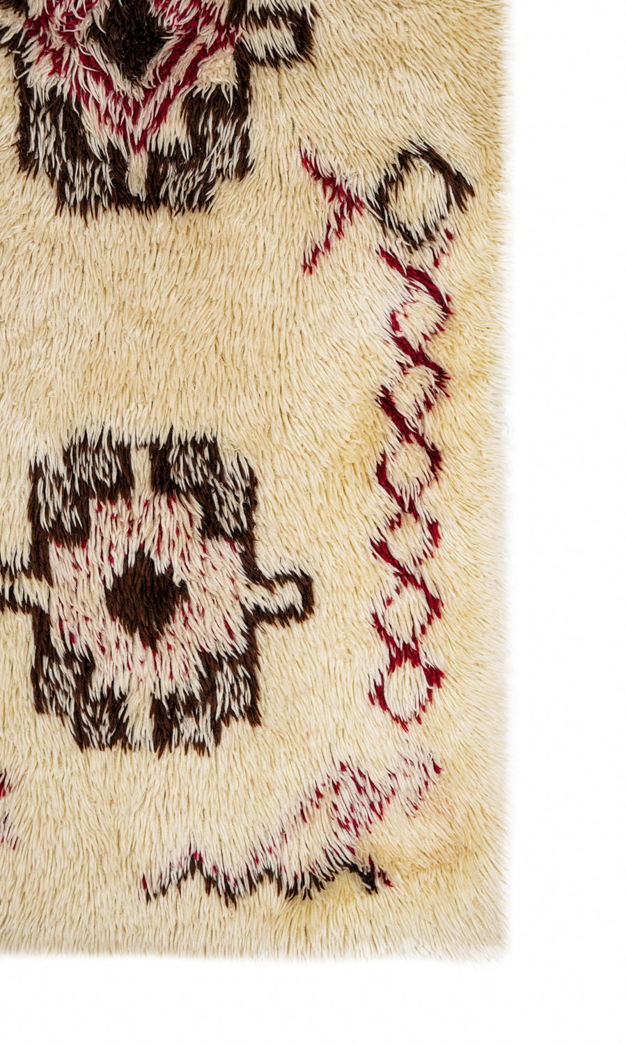 Vintage Scandinavian Deco Rug 5'7" x 2'2"