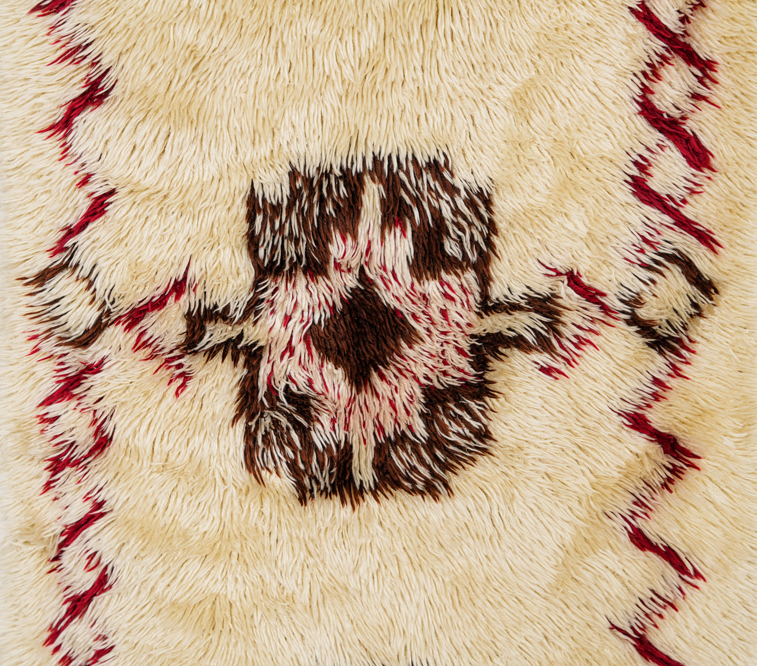 Vintage Scandinavian Deco Runner Rug 11'2" x 2'2"