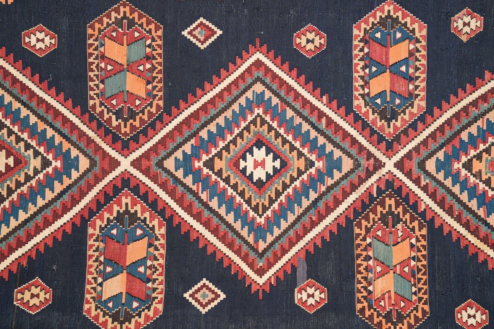 Antique Caucasian Shirvan Kilim 11'9" x 6'9"
