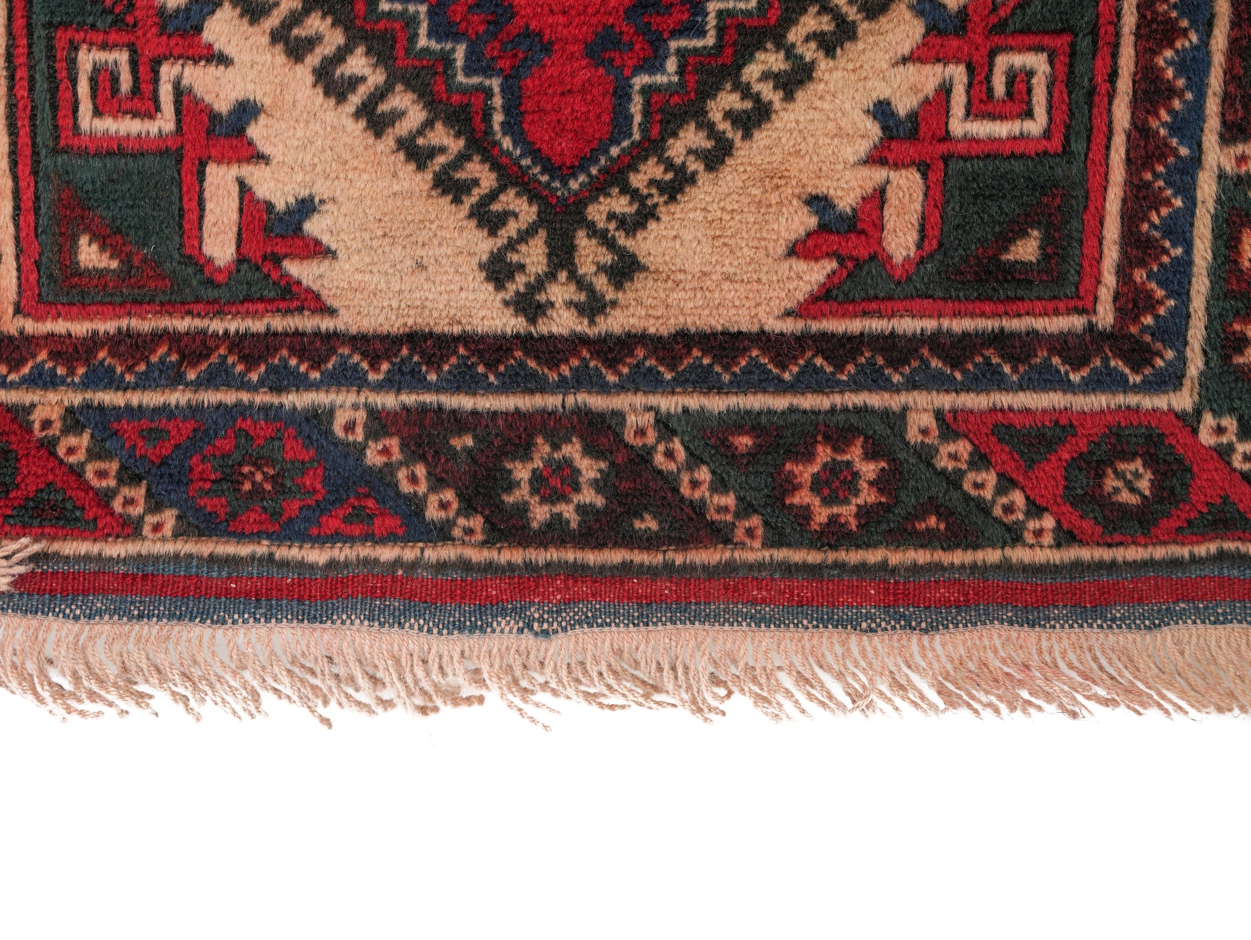 Vintage Turkish Kazak Hallway Rug 9'3" x 2'7"