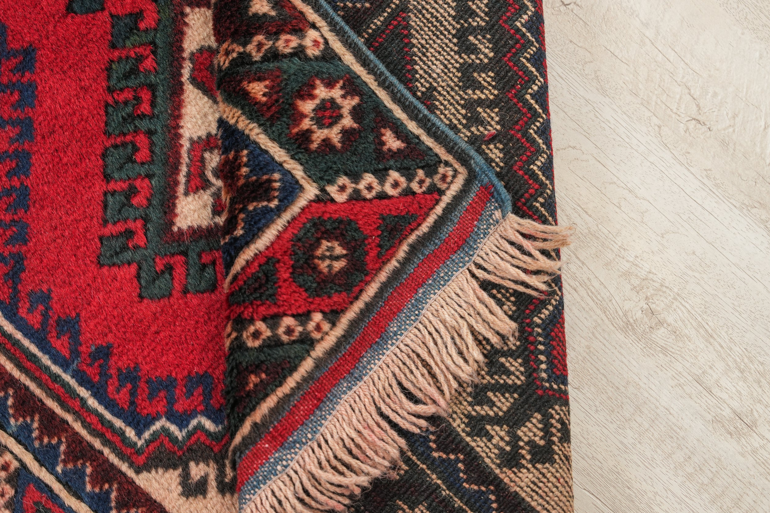 Vintage Turkish Kazak Hallway Rug 9'3" x 2'7"