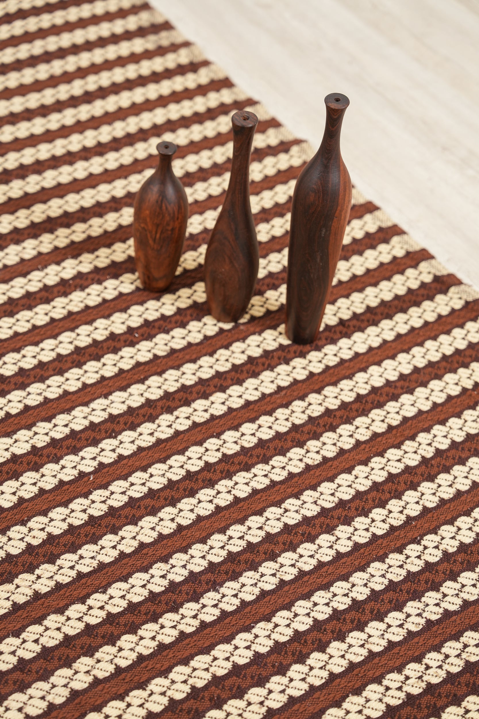 Vintage Scandinavian Loom Textile 6'5" x 5'