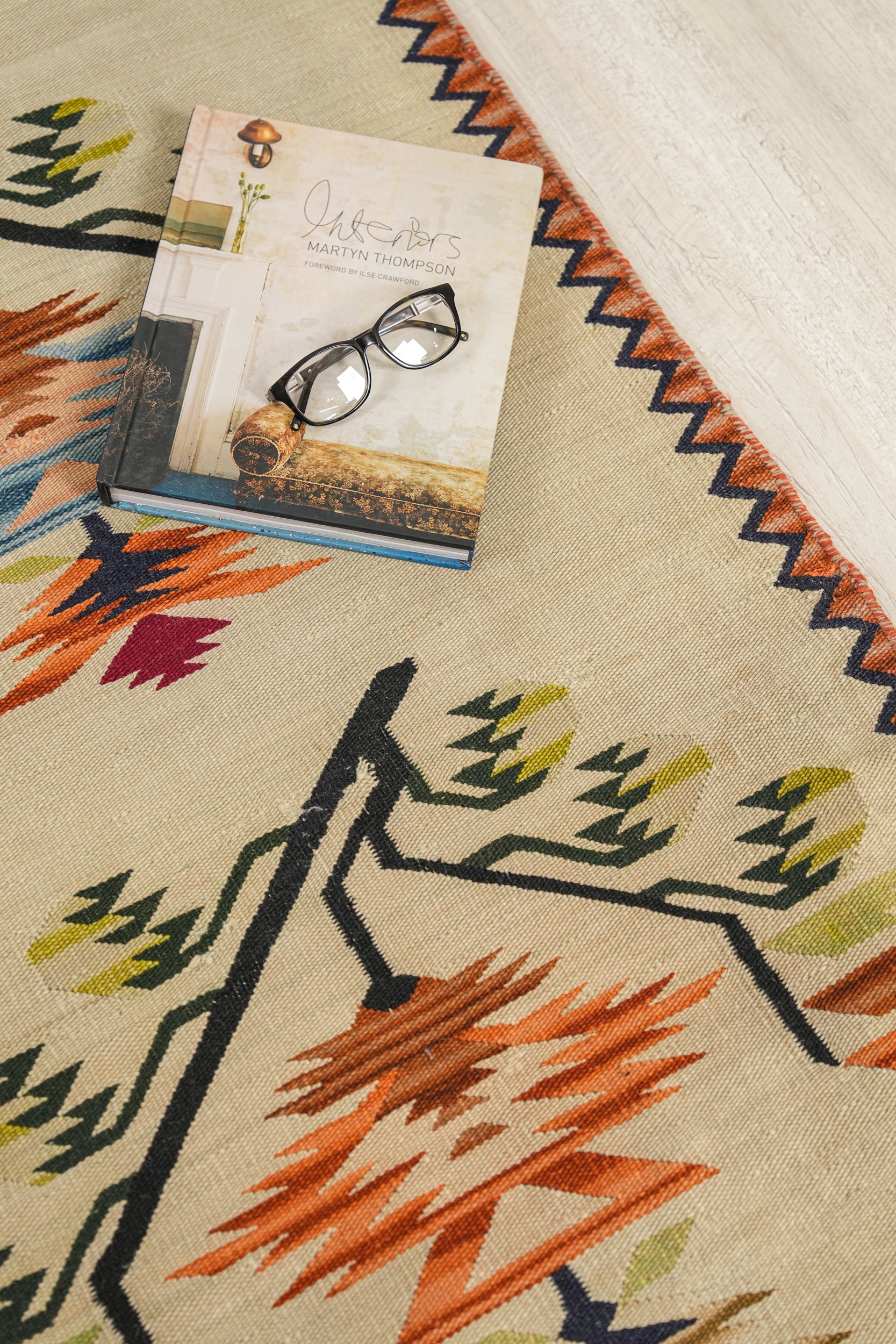 Vintage Floral Polish Kilim 6'10" X 4'6"