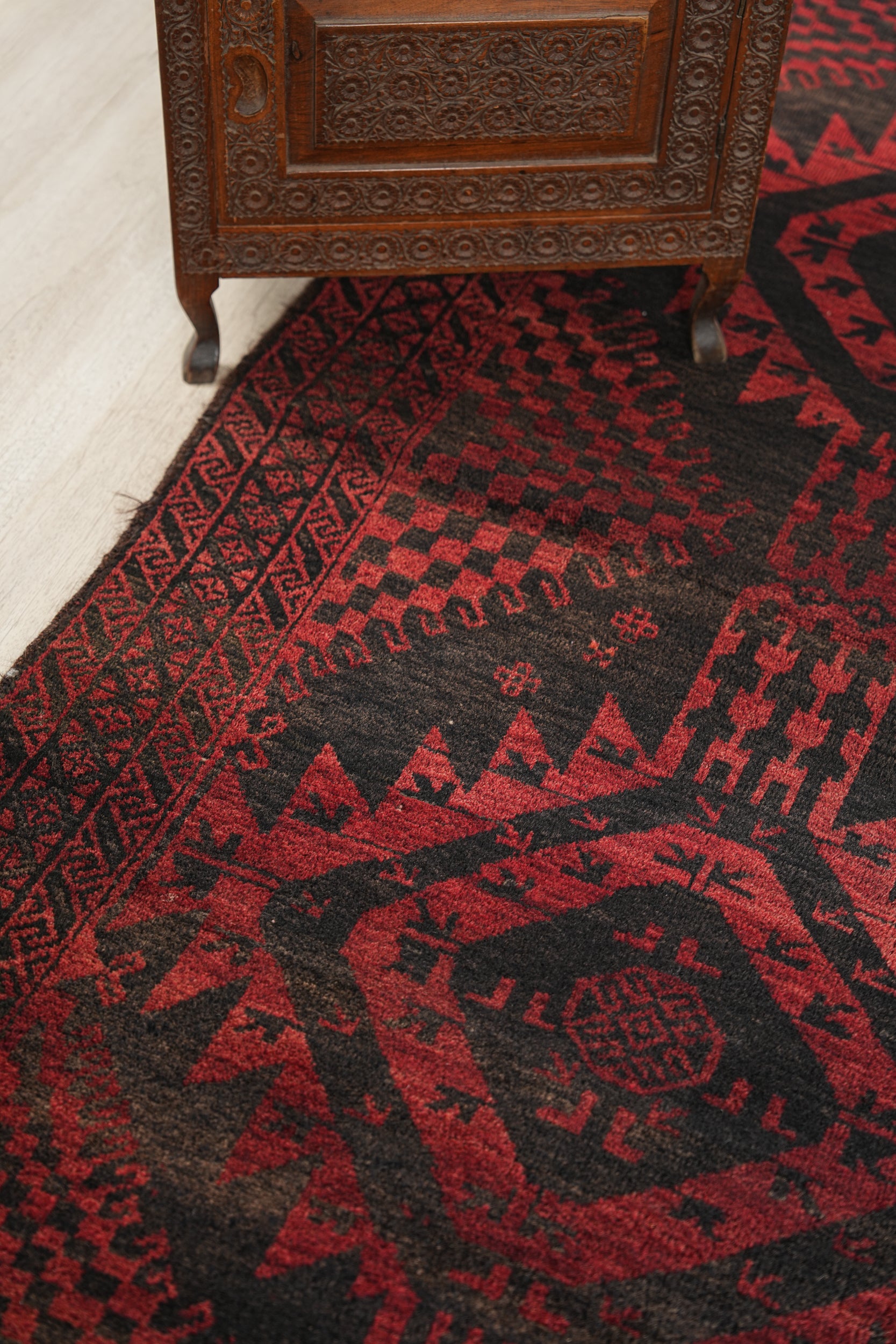 Vintage Baloch Rug 6'4" X 3'3"