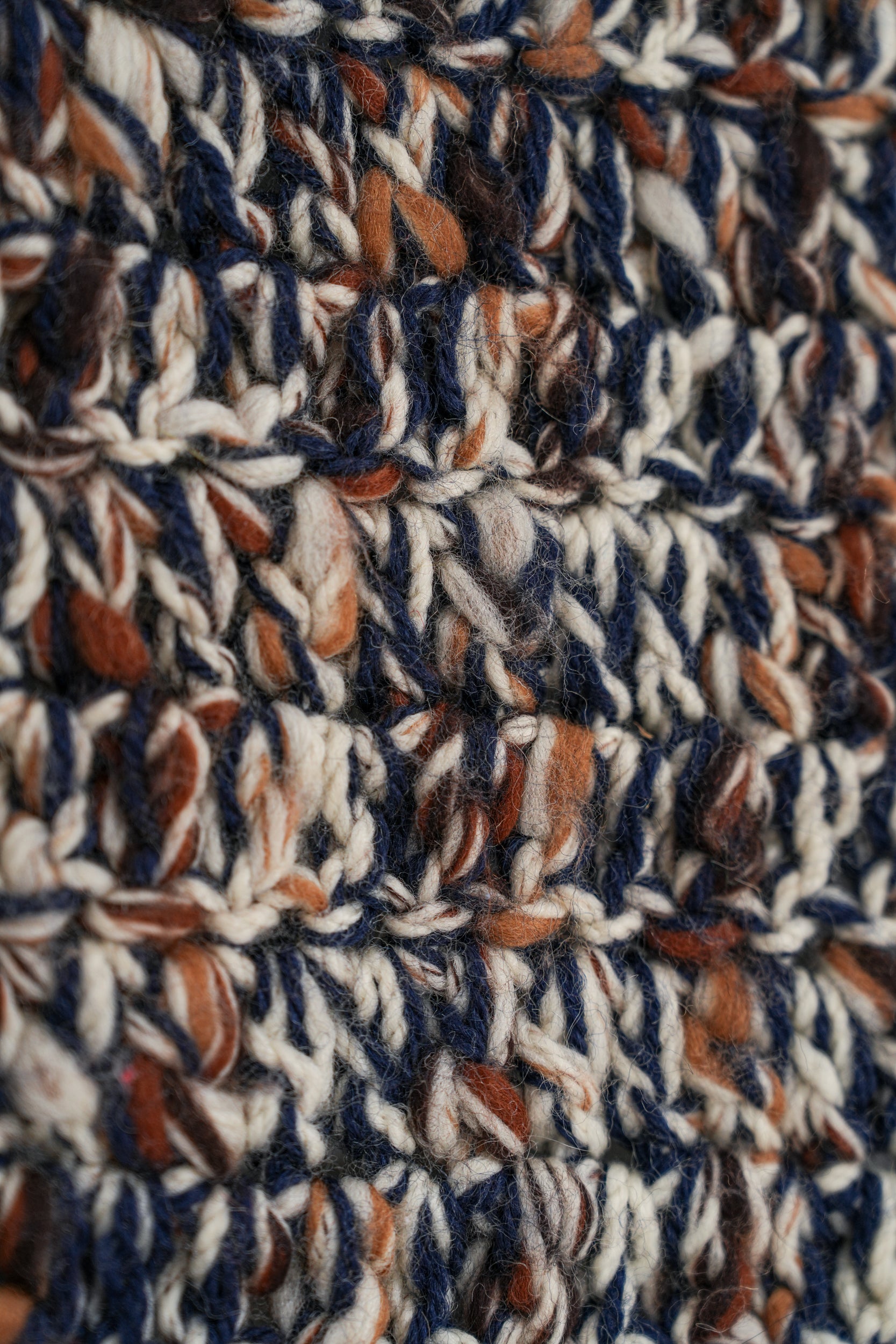 Vintage Scandinavian Blanket Textile 4'10" x 3'