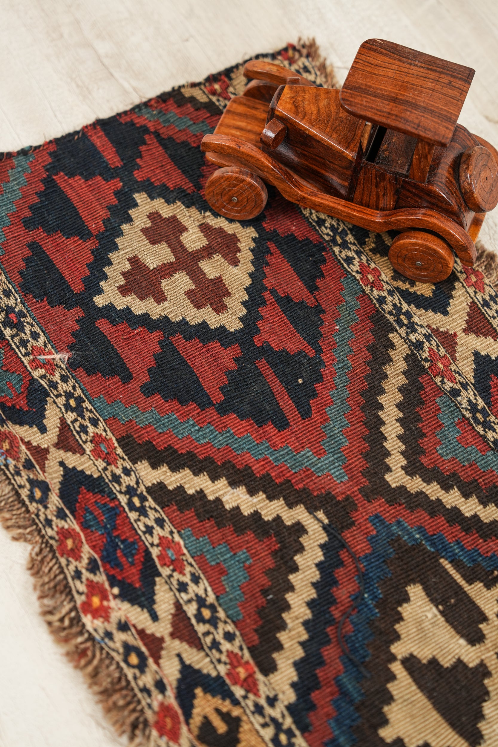 Antique Caucasian Shahsavan Mafrash Kilim 2'4" x 1'2"