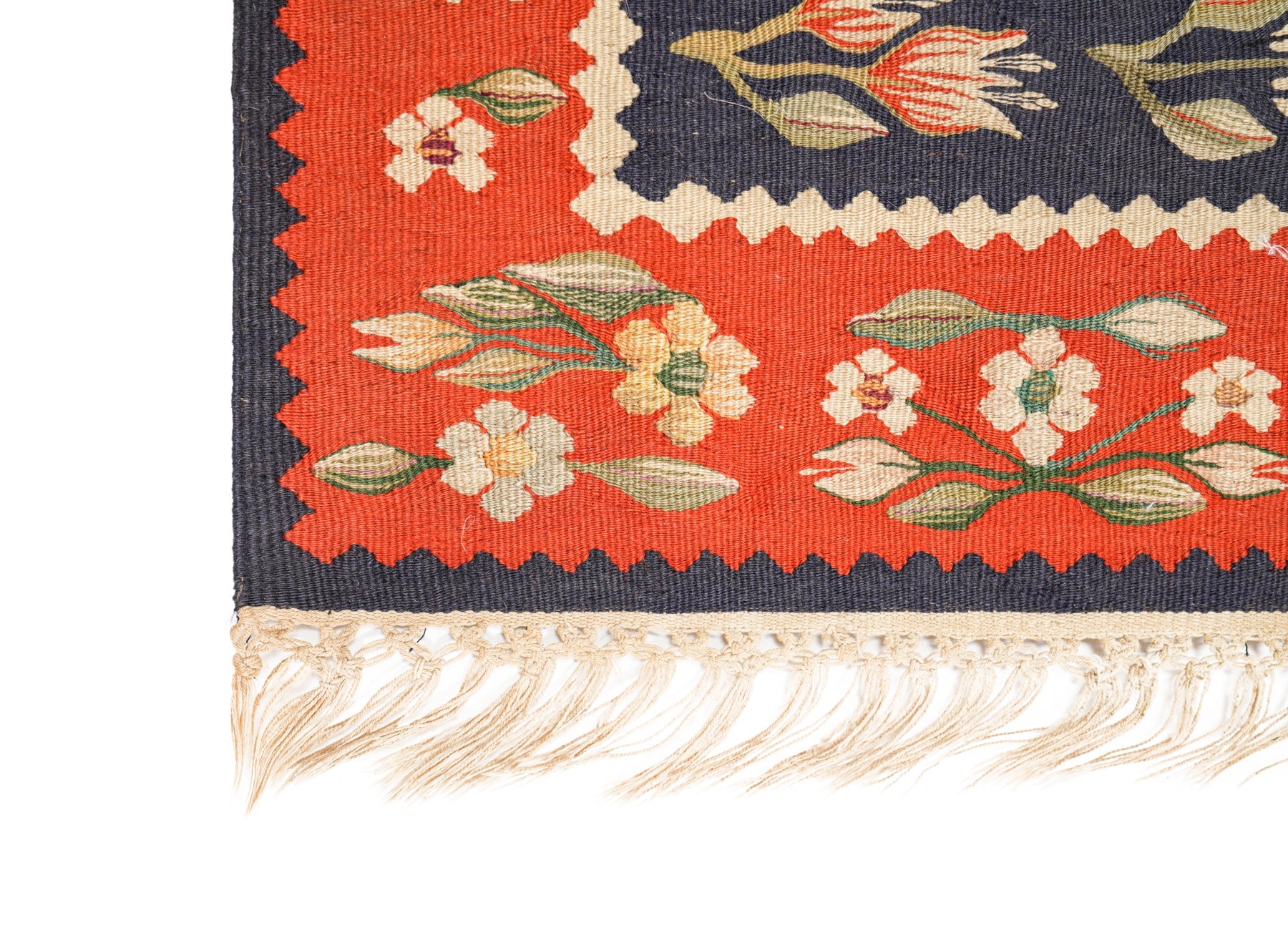Vintage balkans Sarkoy Kilim 1'9" x 1'9"