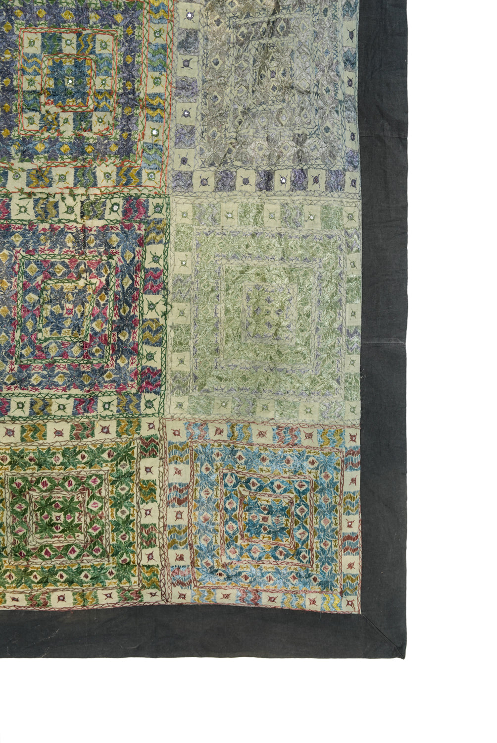 Vintage Indian Rajasthani Textile 7'10" x 6'7"