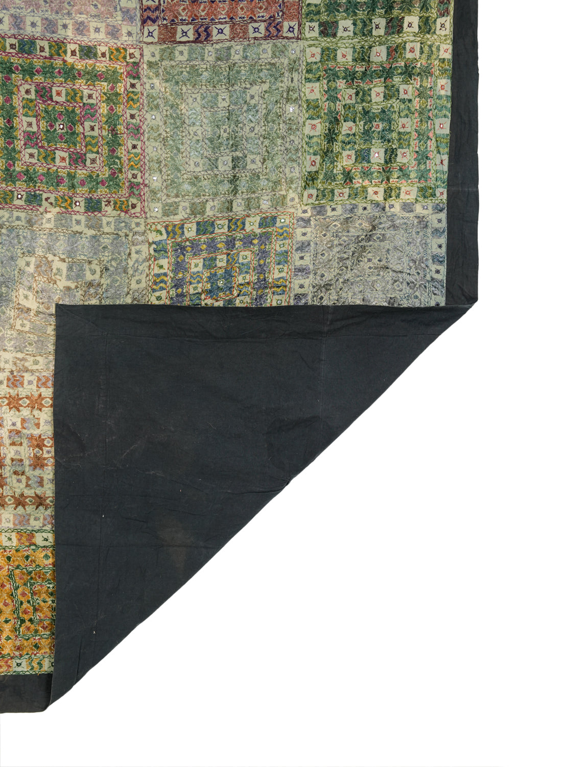 Vintage Indian Rajasthani Textile 7'10" x 6'7"
