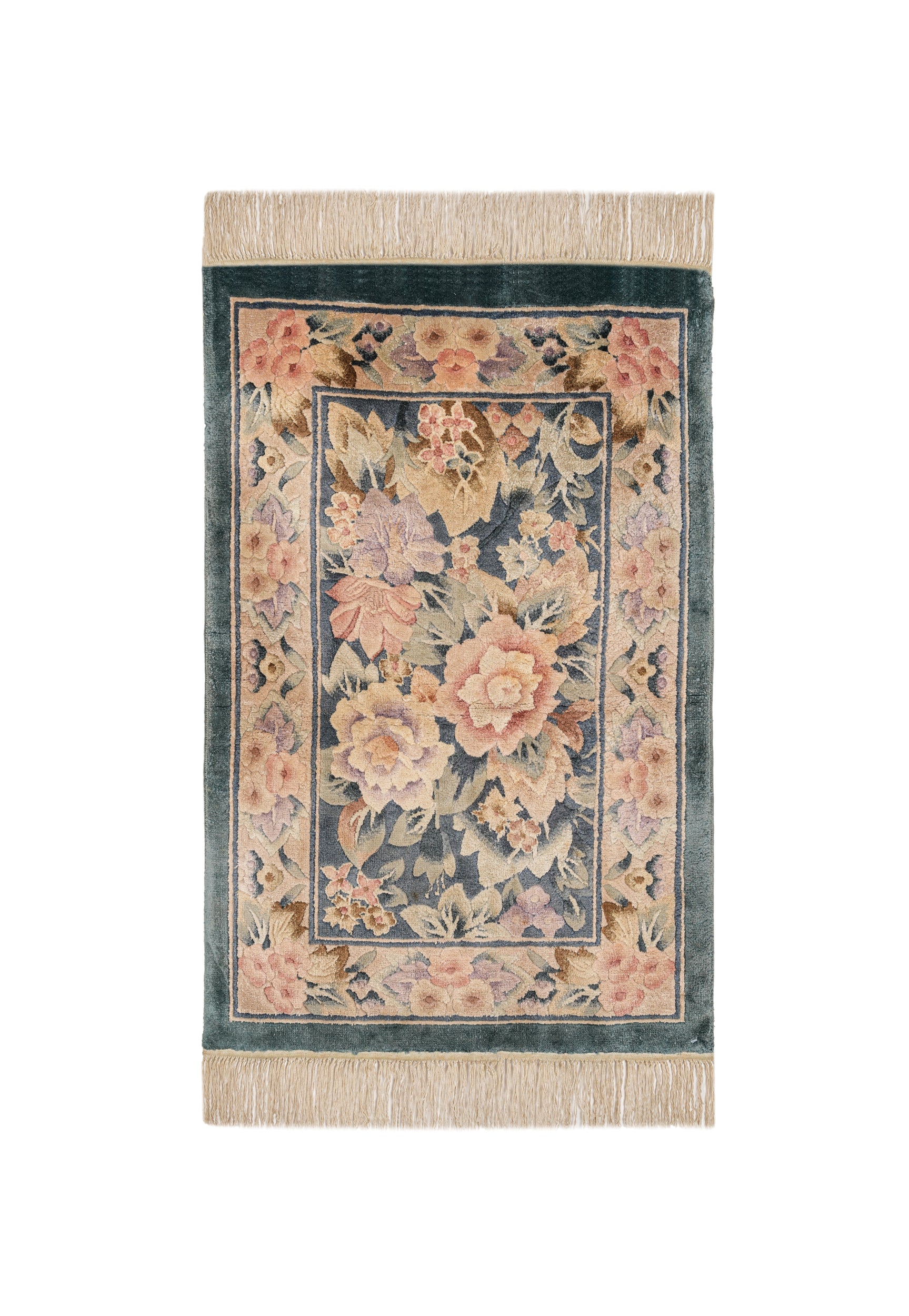 Vintage Chinese Art Deco Rug 3' X 2'