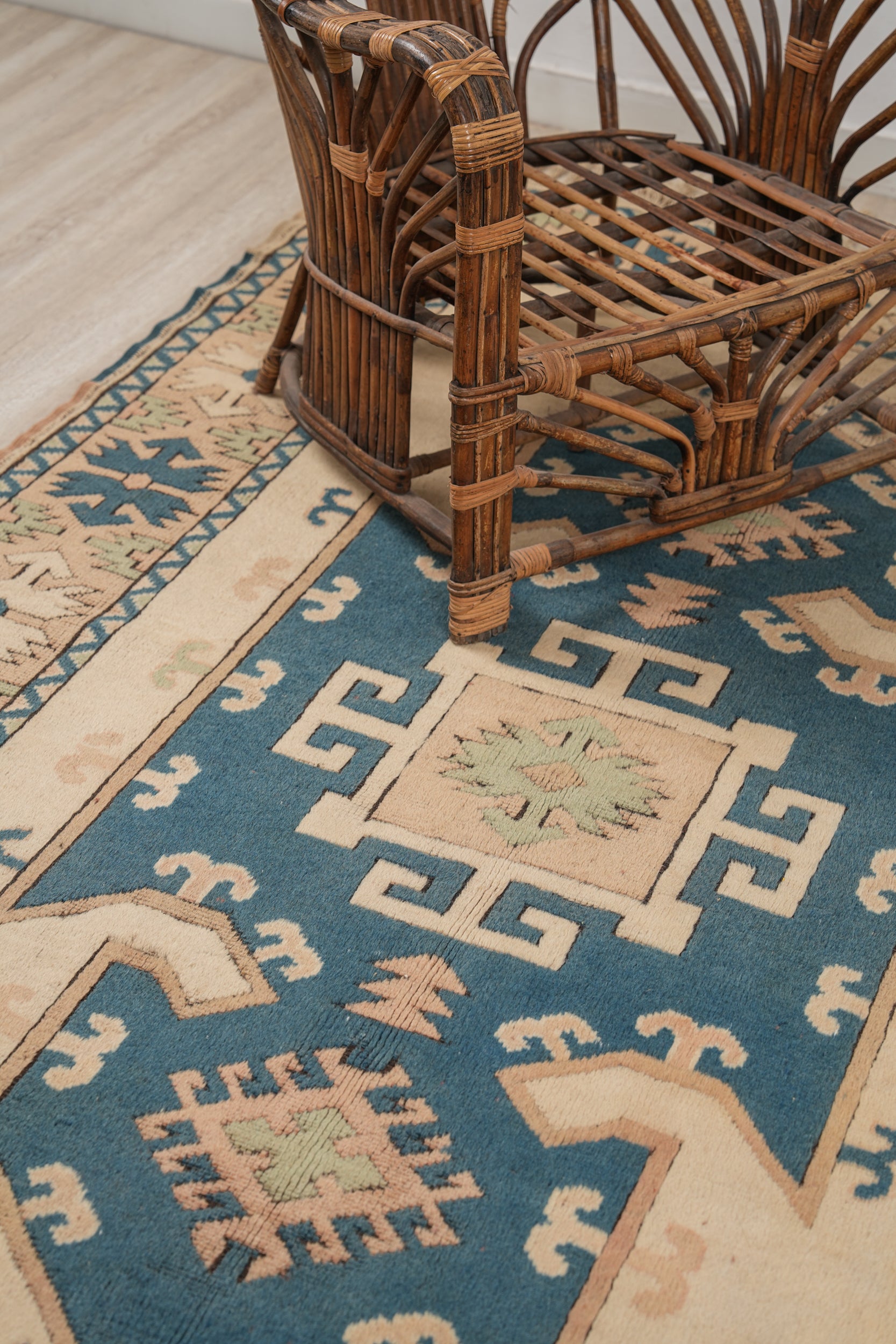 Vintage Turkish Kazak Rug 8' X 5'2"