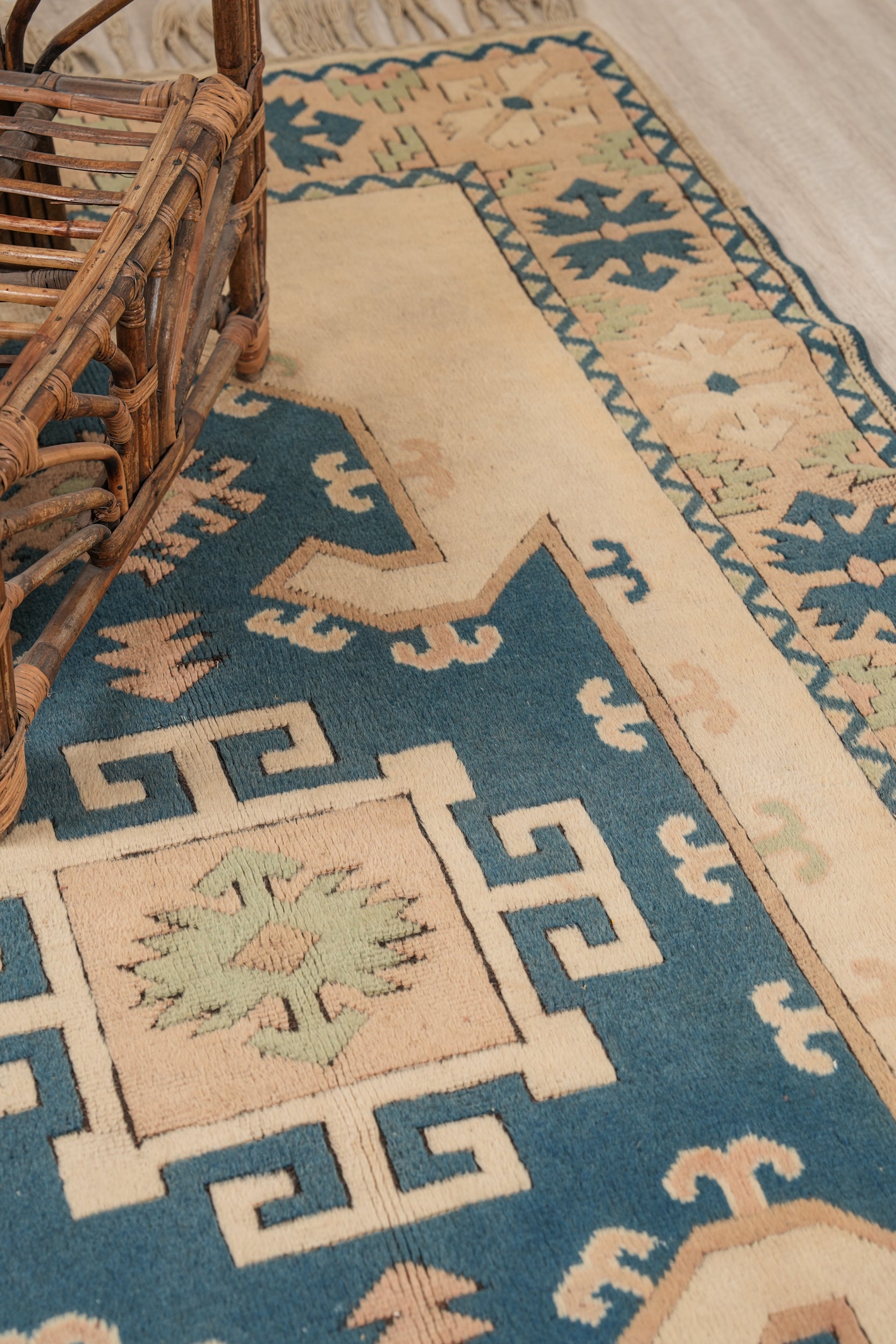 Vintage Turkish Kazak Rug 8' X 5'2"