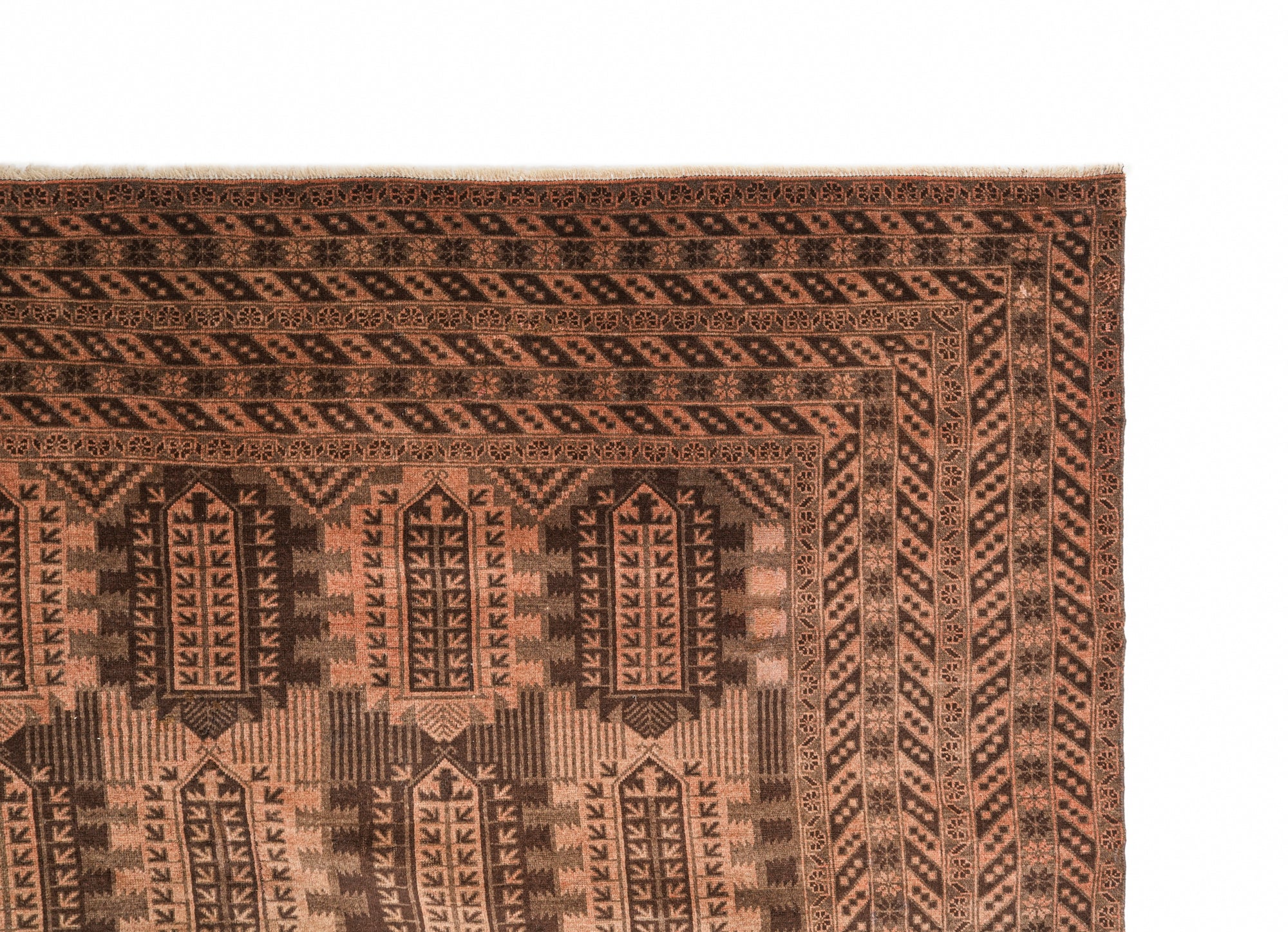 Vintage Turkmen Rug 12'9" x 10'3"