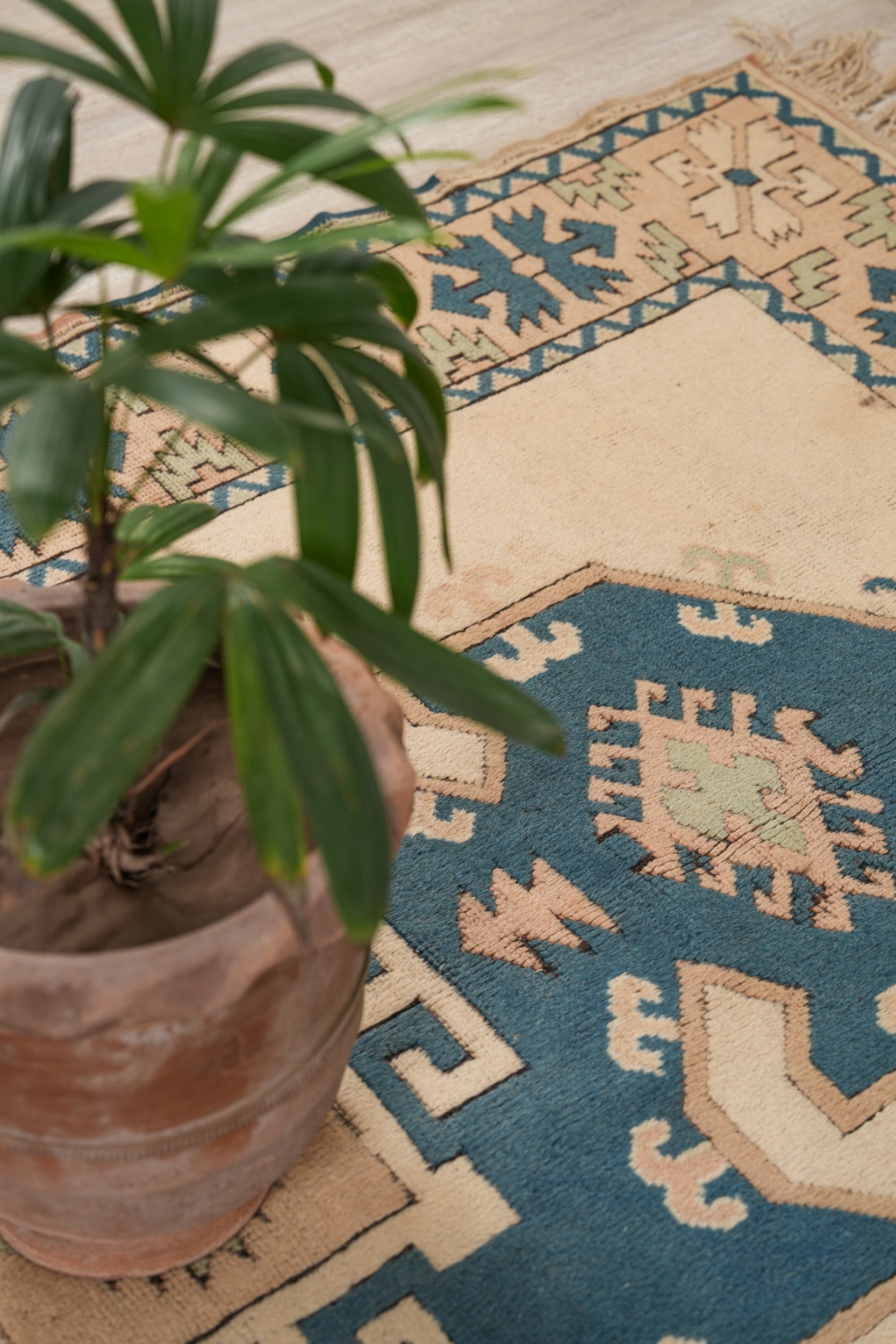 Vintage Turkish Kazak Rug 8' X 5'2"