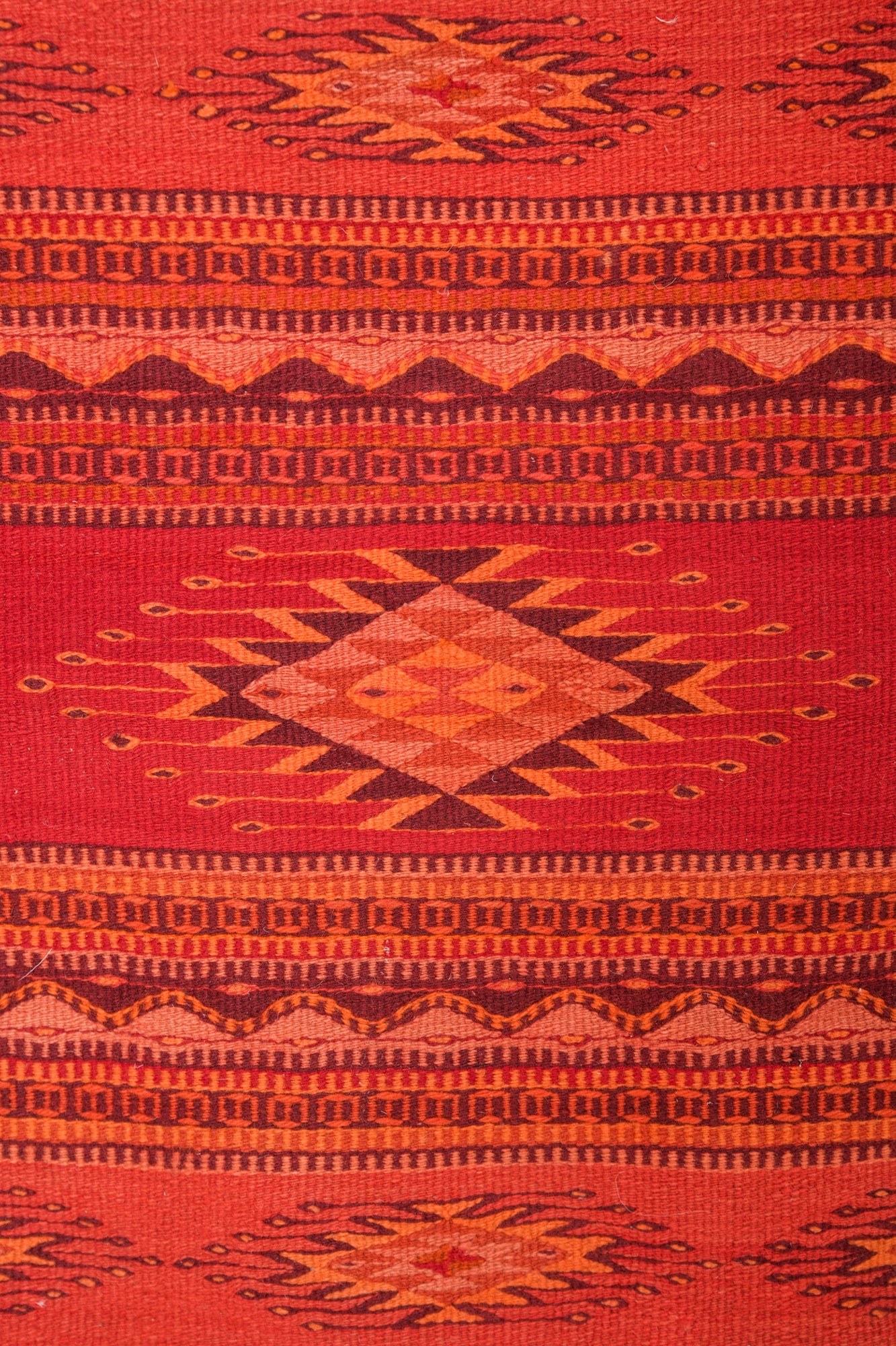 Vintage Mexican Zapotec Kilim 5'3" x 2'6"
