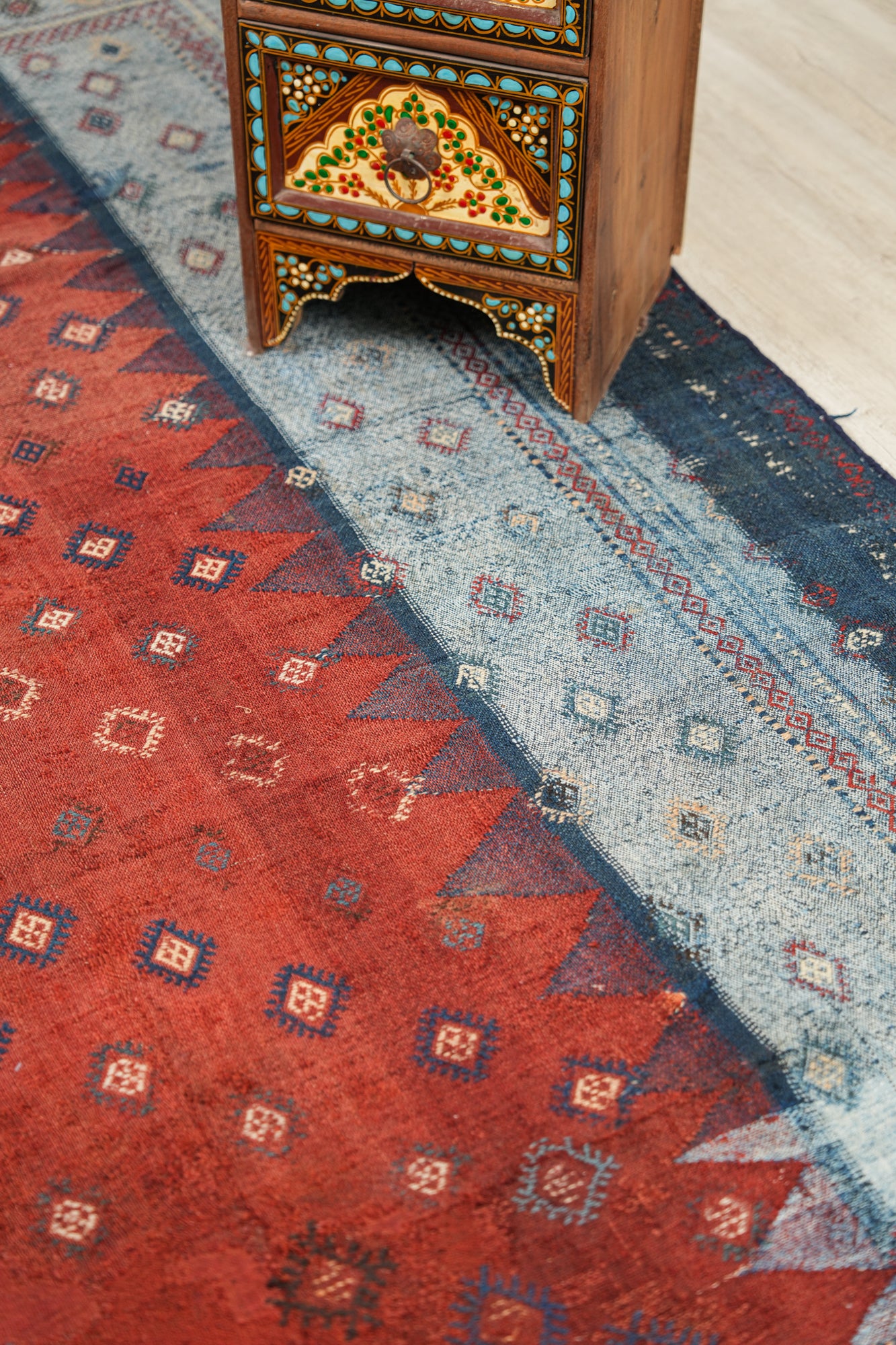 Antique Caucasian Verni Kilim 7'7" x 5'5"