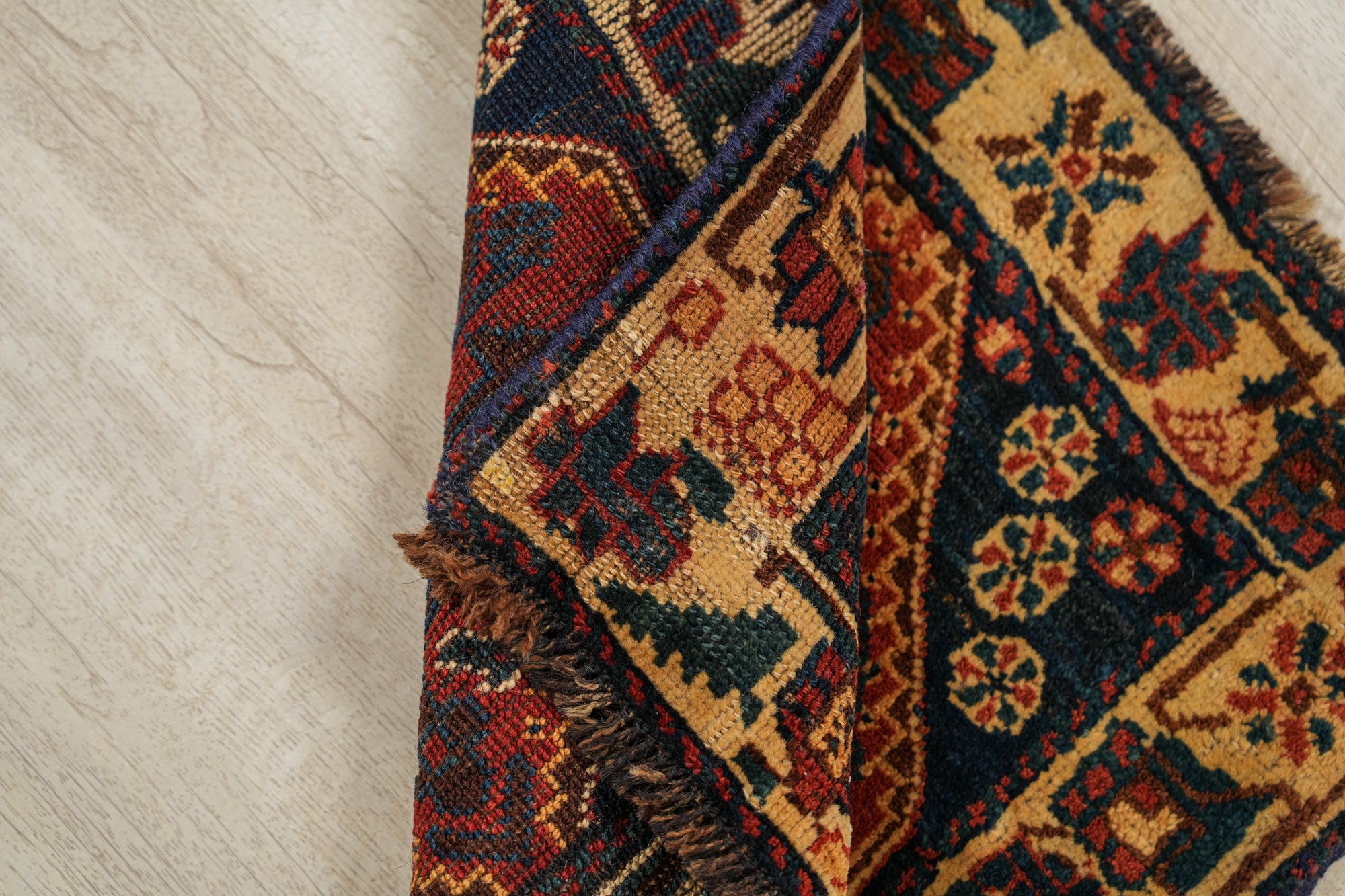 Antique Kurd Bagface Rug 1'9" x 1'10"