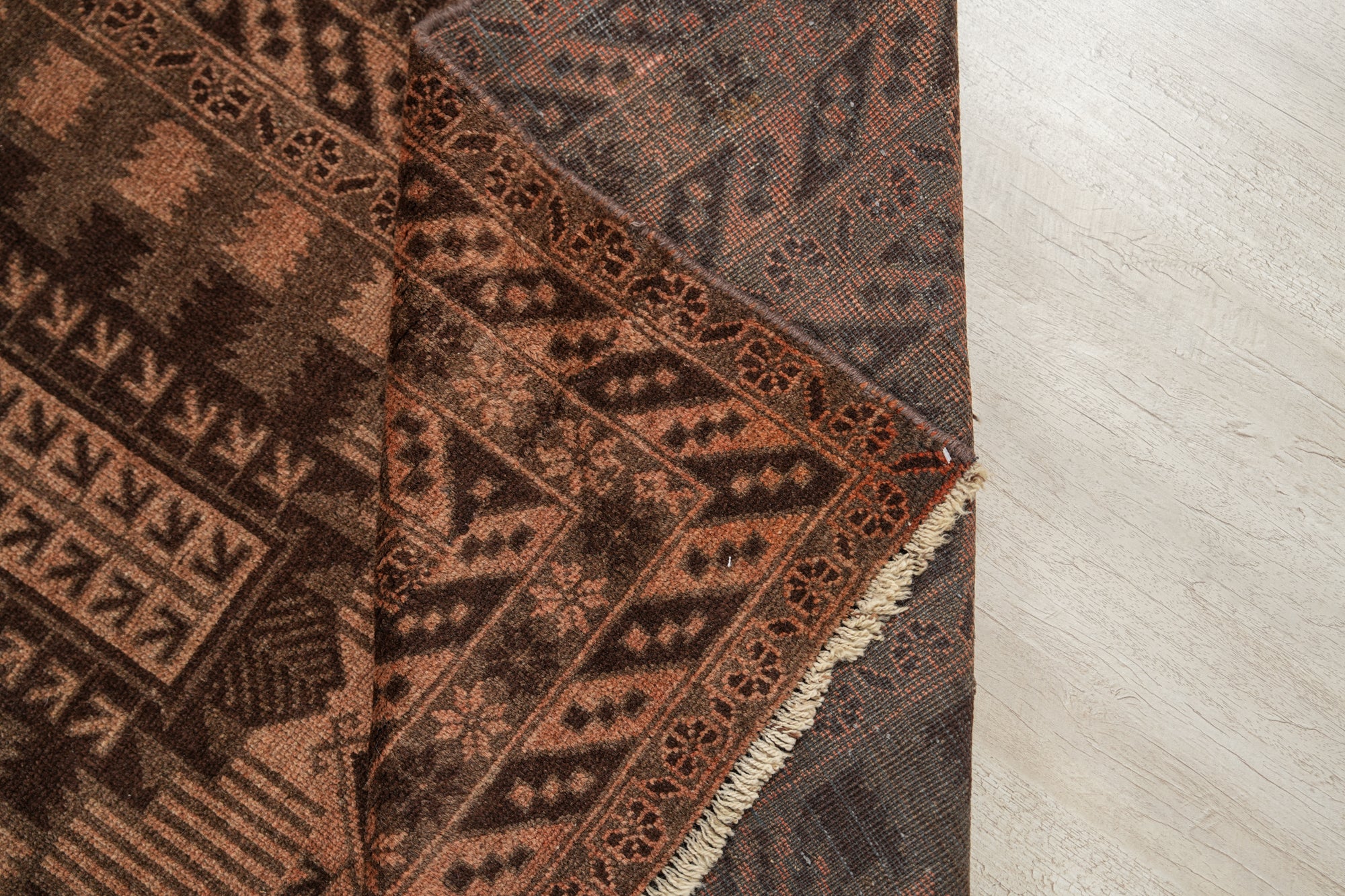 Vintage Turkmen Rug 12'9" x 10'3"