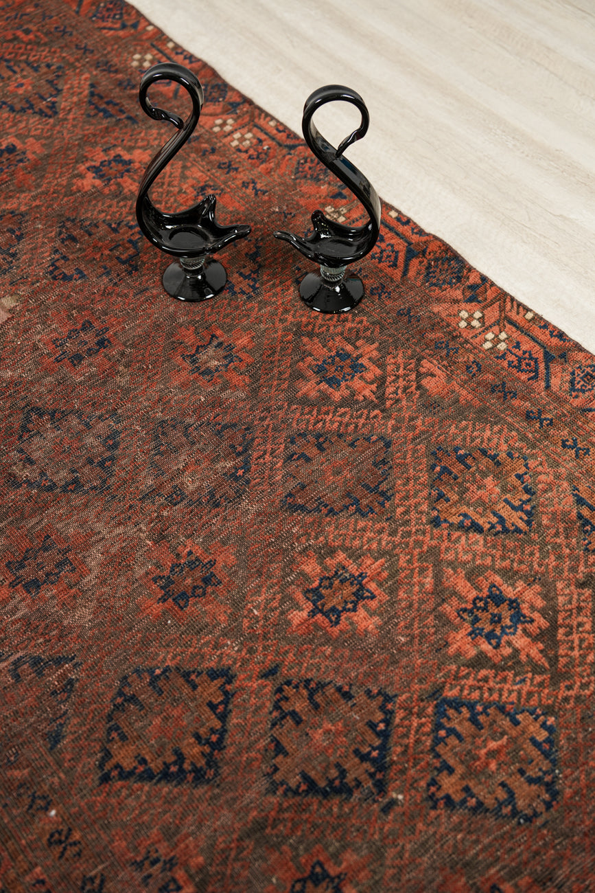 Antique TURKOMEN Rug 6'3" x 3'3"