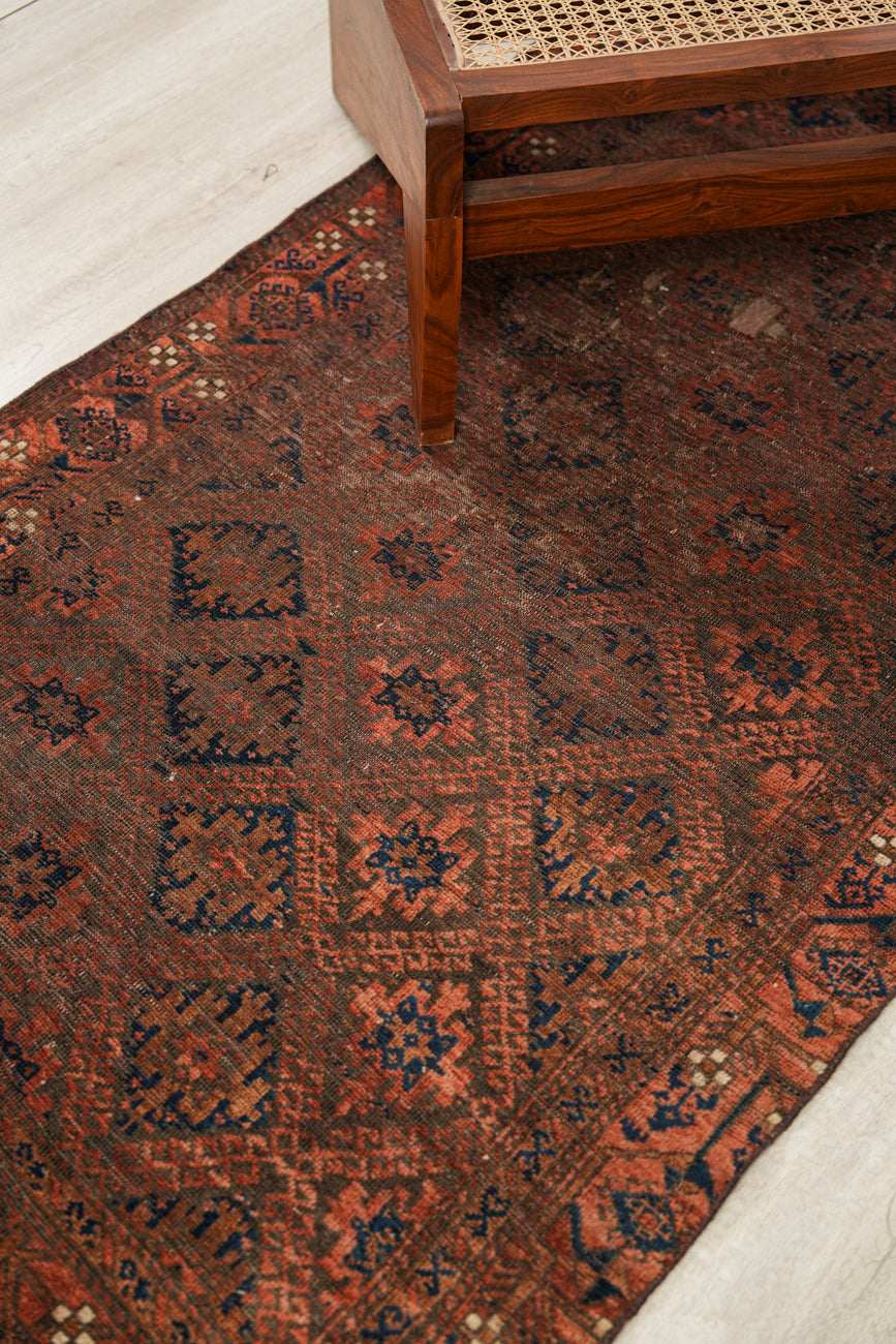 Antique TURKOMEN Rug 6'3" x 3'3"