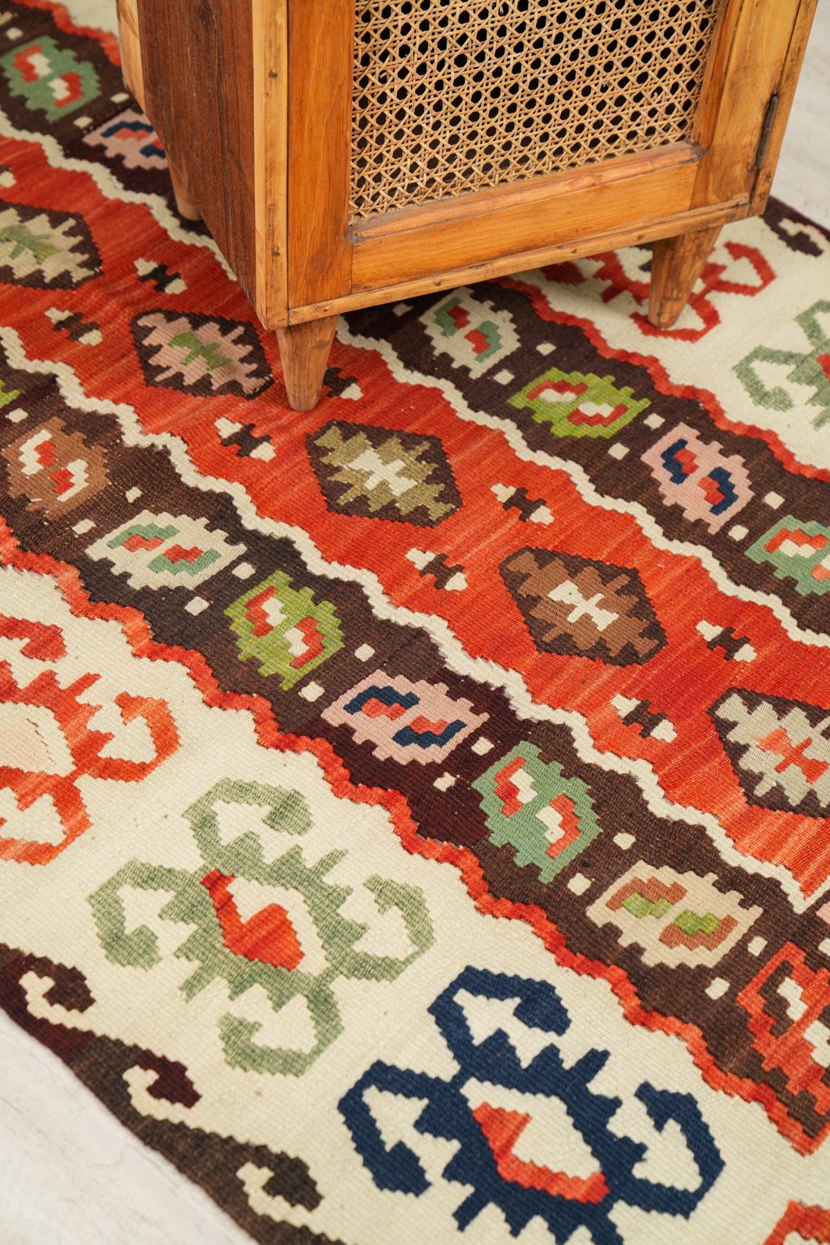 Vintage Sarkoy Kilim 6'2" x 3'5"