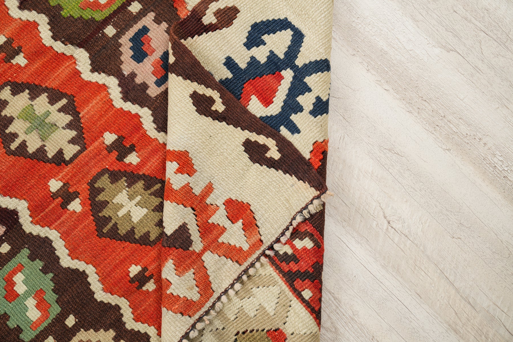 Vintage Sarkoy Kilim 6'2" x 3'5"