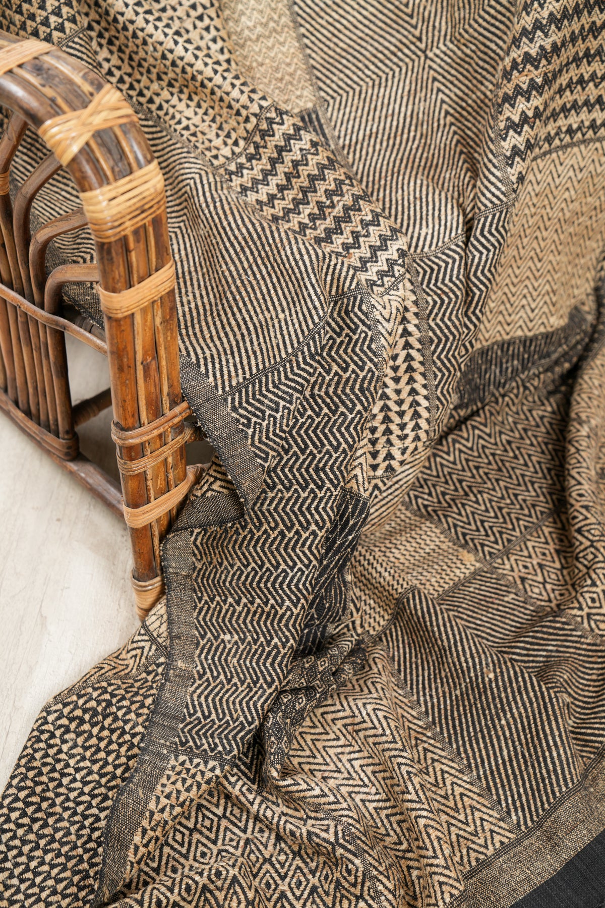 Vintage Indian Hand loom Textile 8'6" x 5'1"