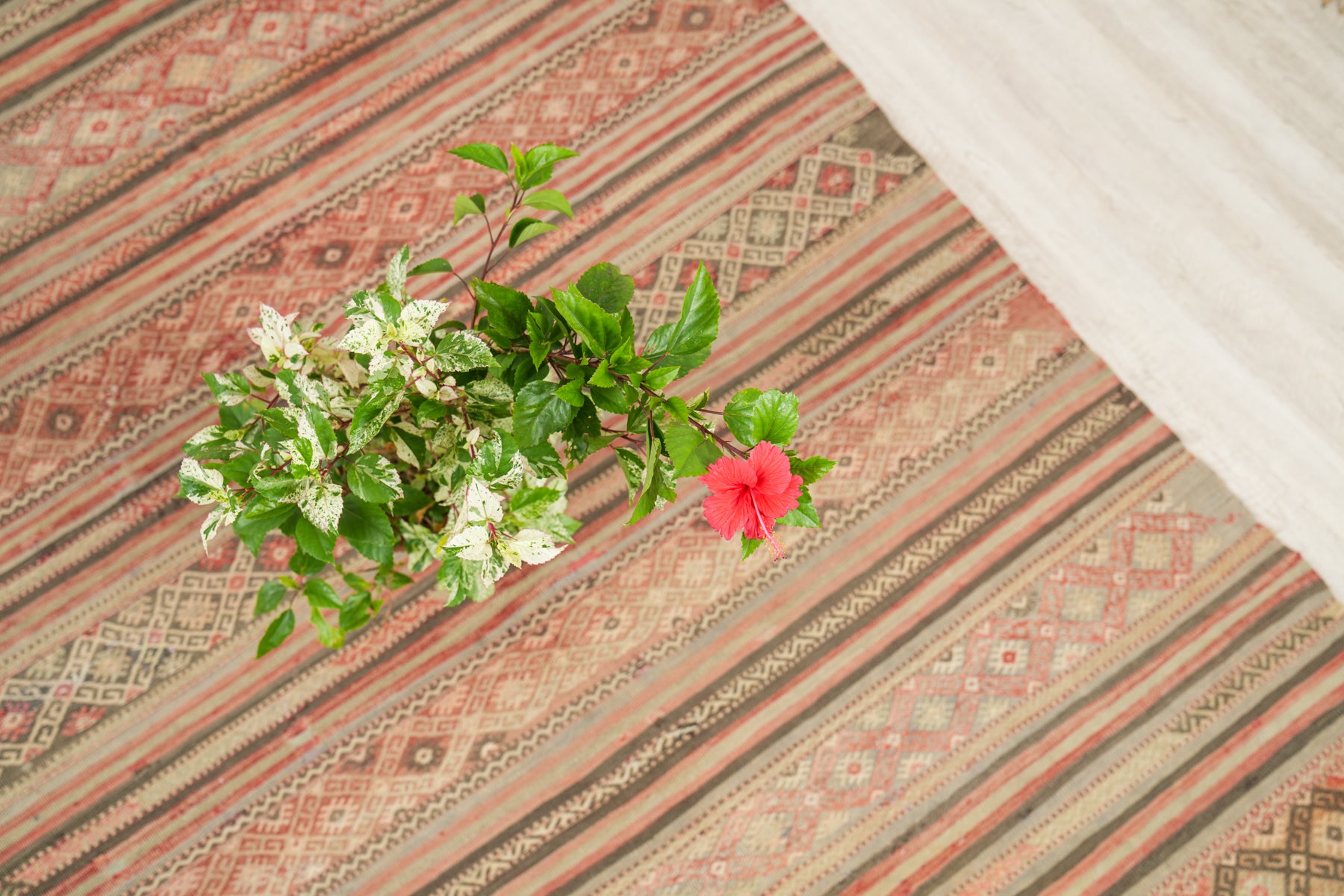 Vintage Turkish Denizli Kilim 8'2" x 4'9"