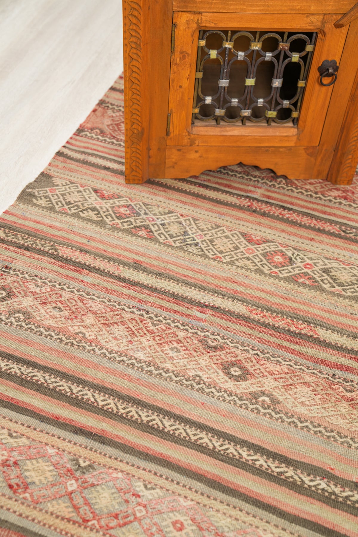 Vintage Turkish Denizli Kilim 8'2" x 4'9"
