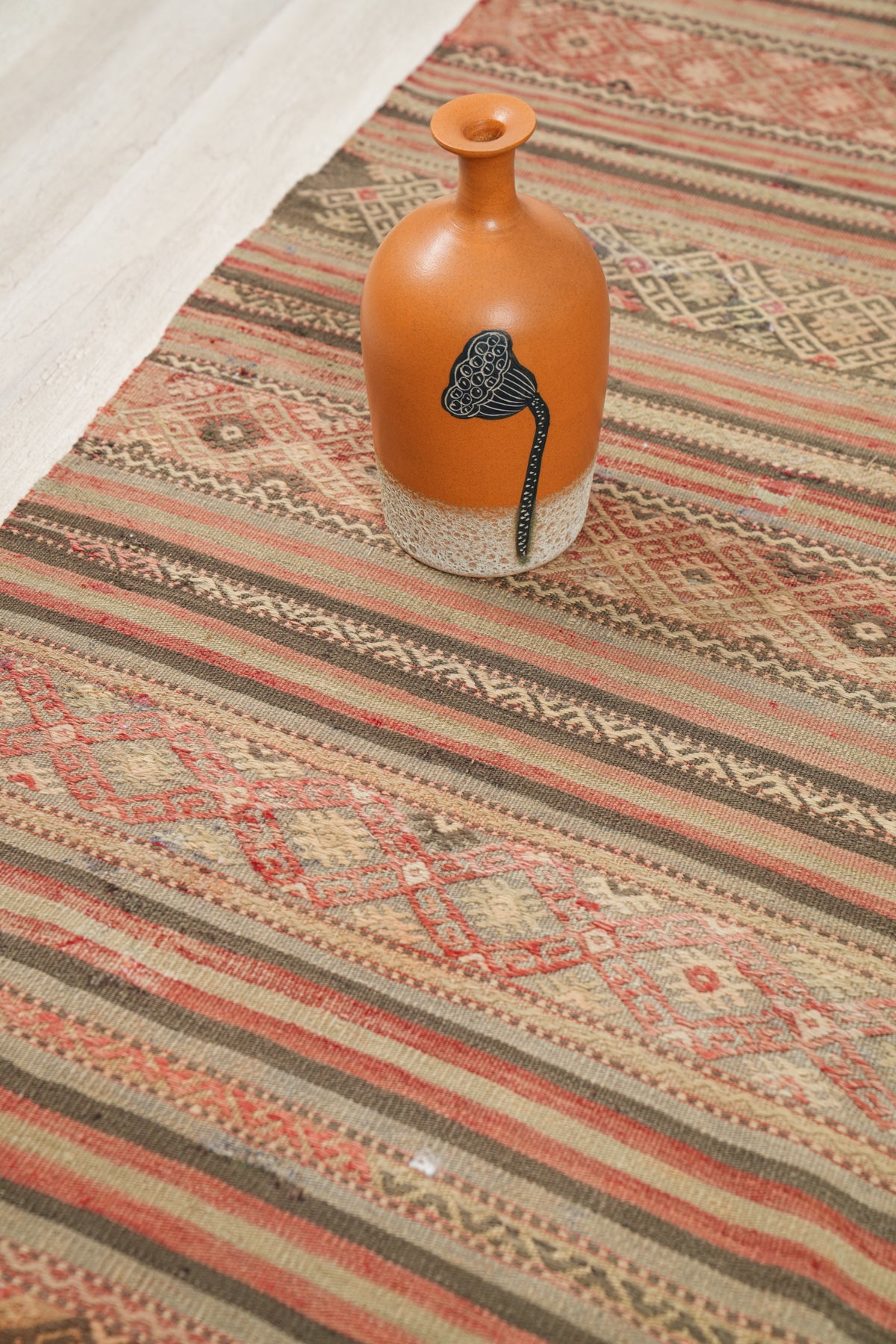 Vintage Turkish Denizli Kilim 8'2" x 4'9"