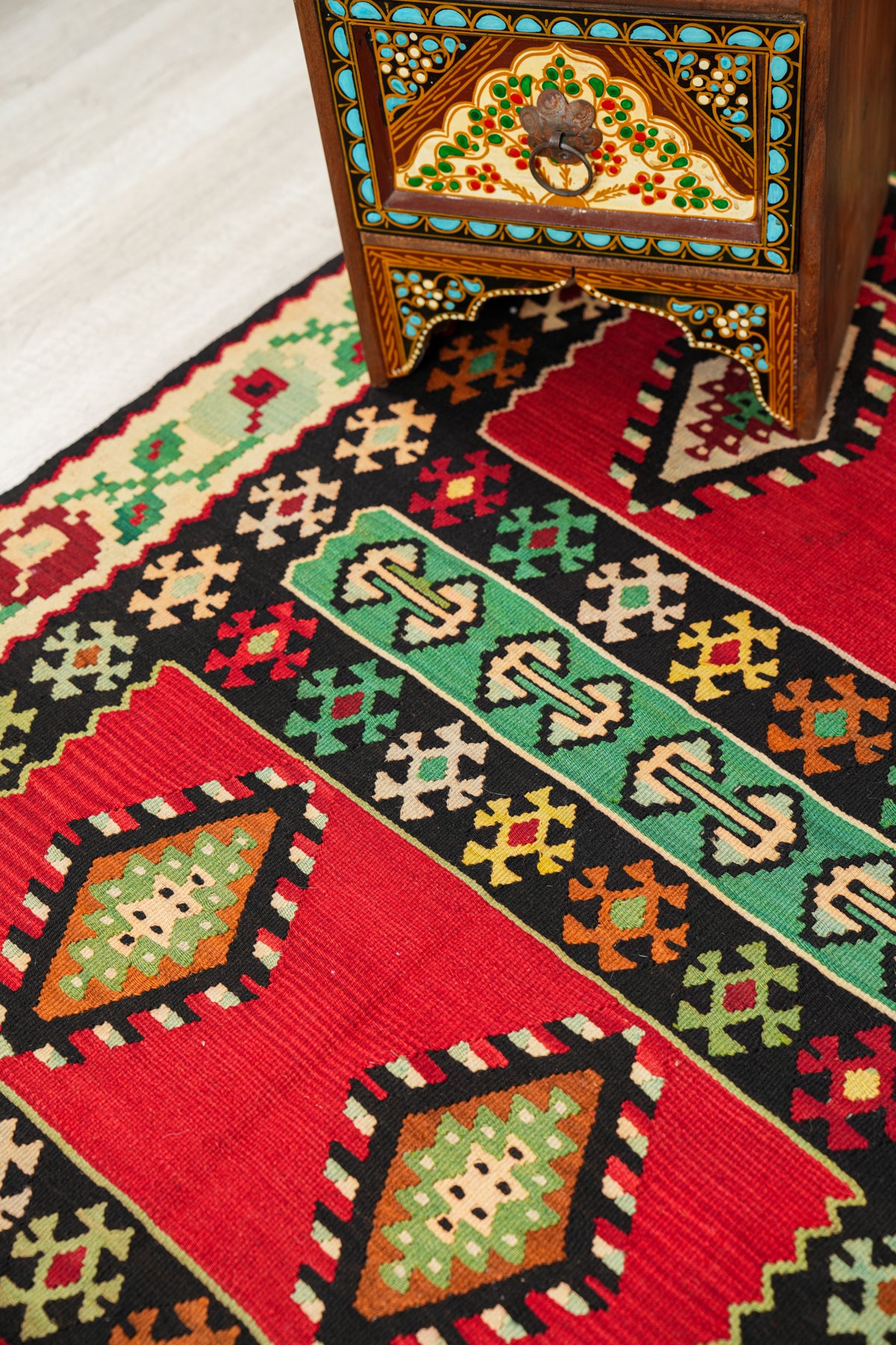 Vintage Balkan Kilim 6'4" X 3'3"