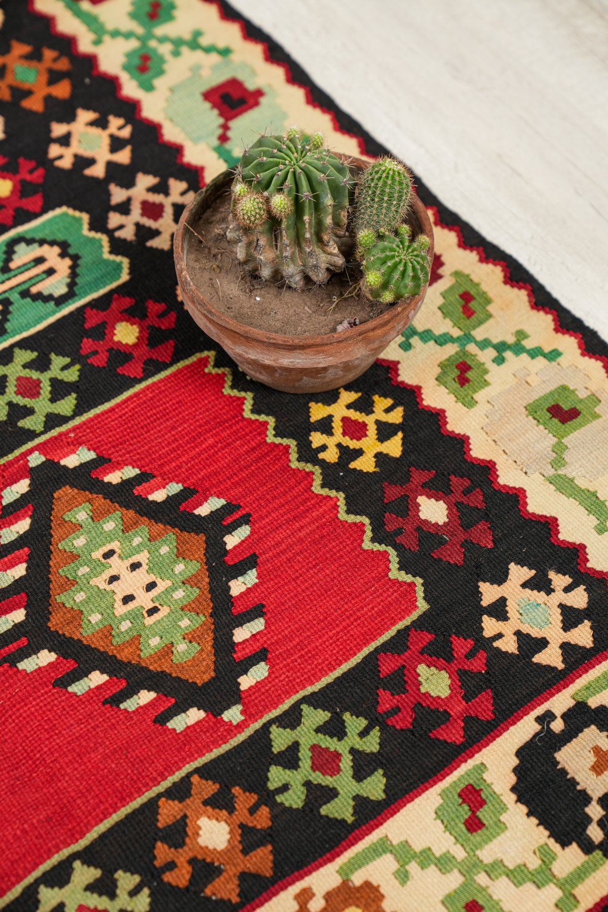 Vintage Balkan Kilim 6'4" X 3'3"