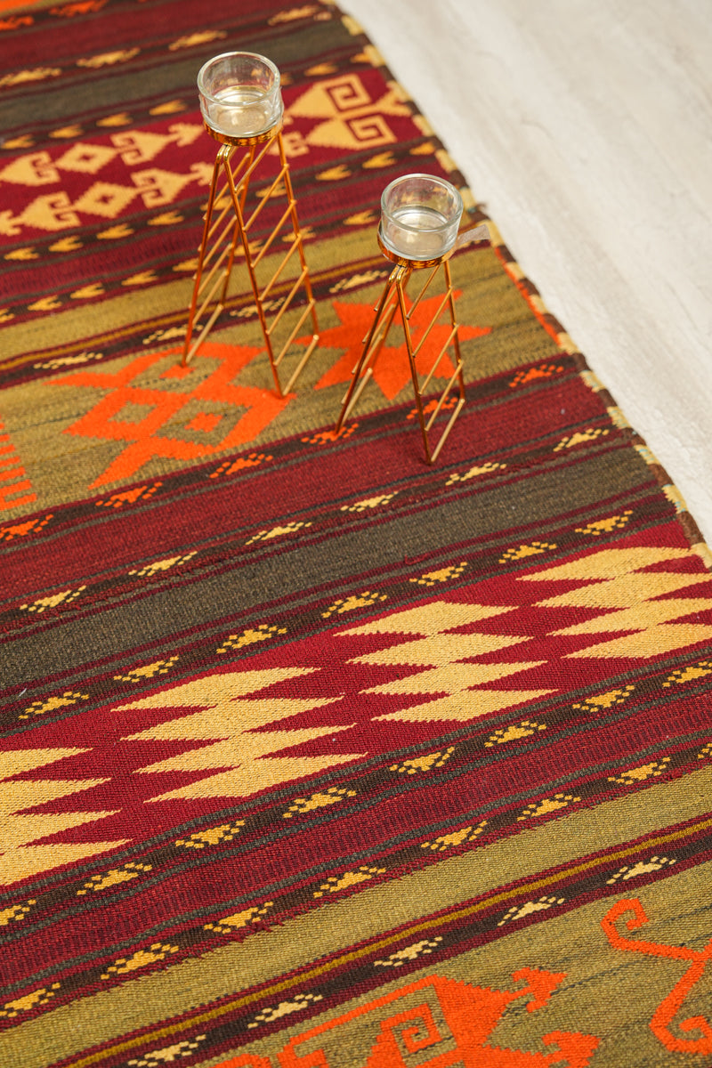 Vintage Ghudjeri Kilim 9'5" x 6'1"