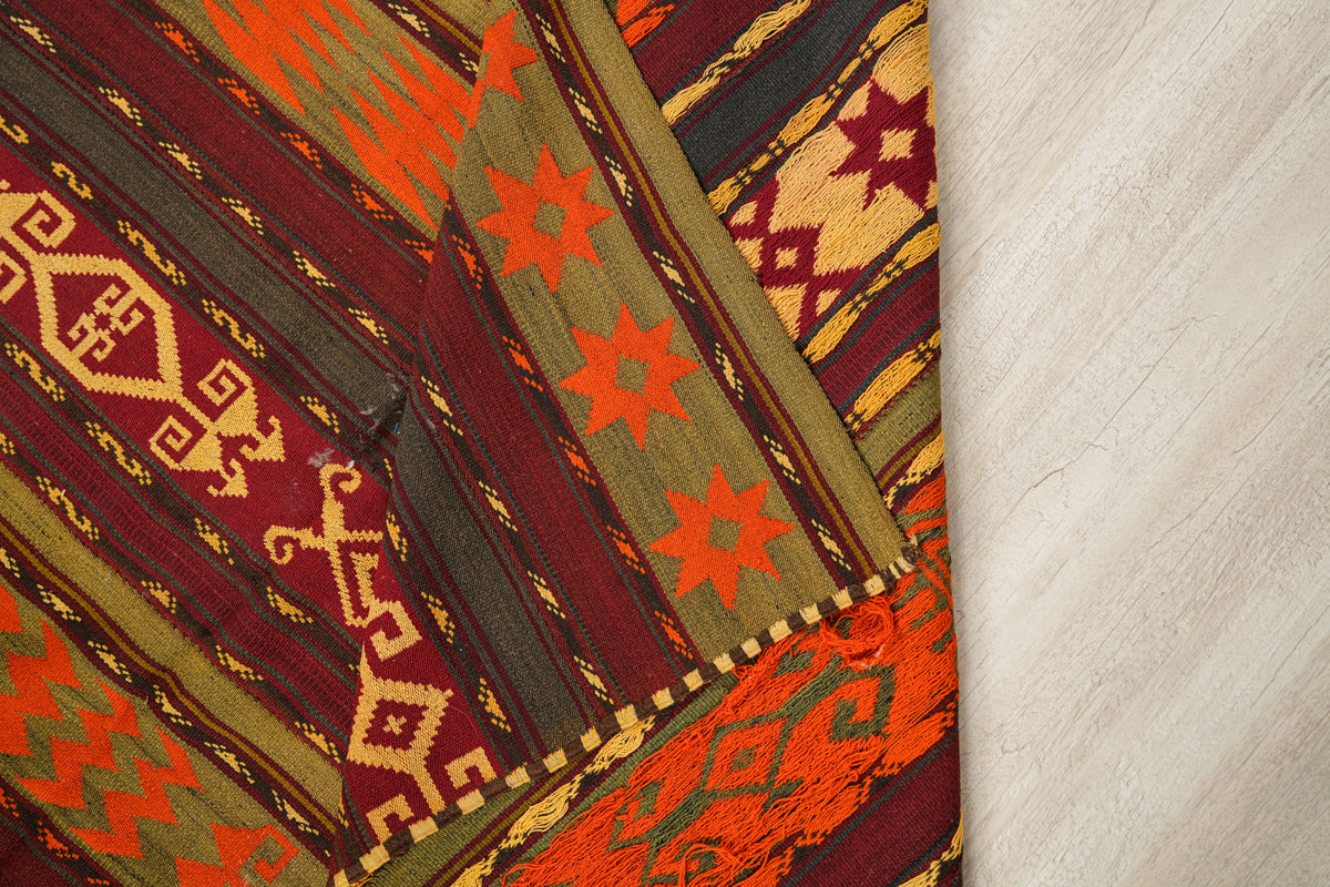 Vintage Ghudjeri Kilim 9'5" x 6'1"