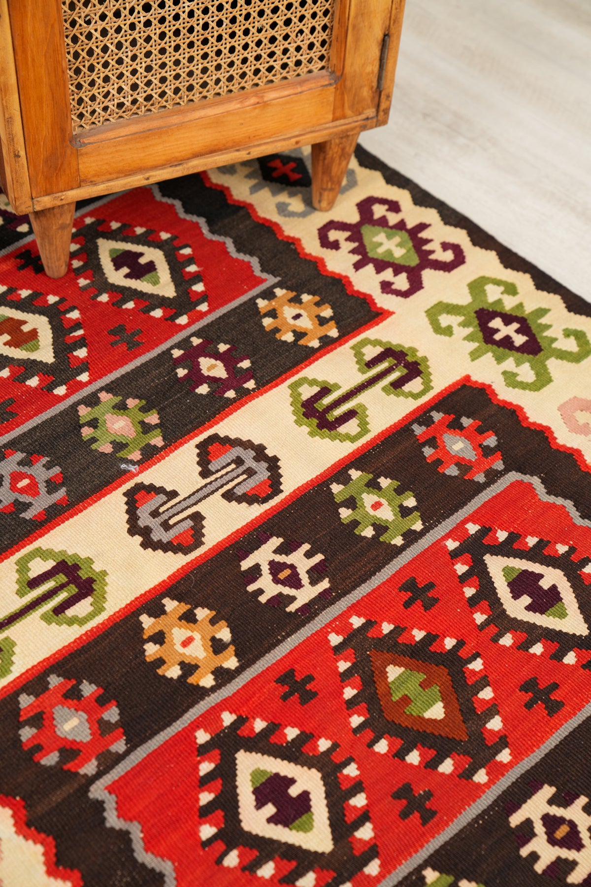 Vintage Balkan Kilim 6'6" X 3'4"