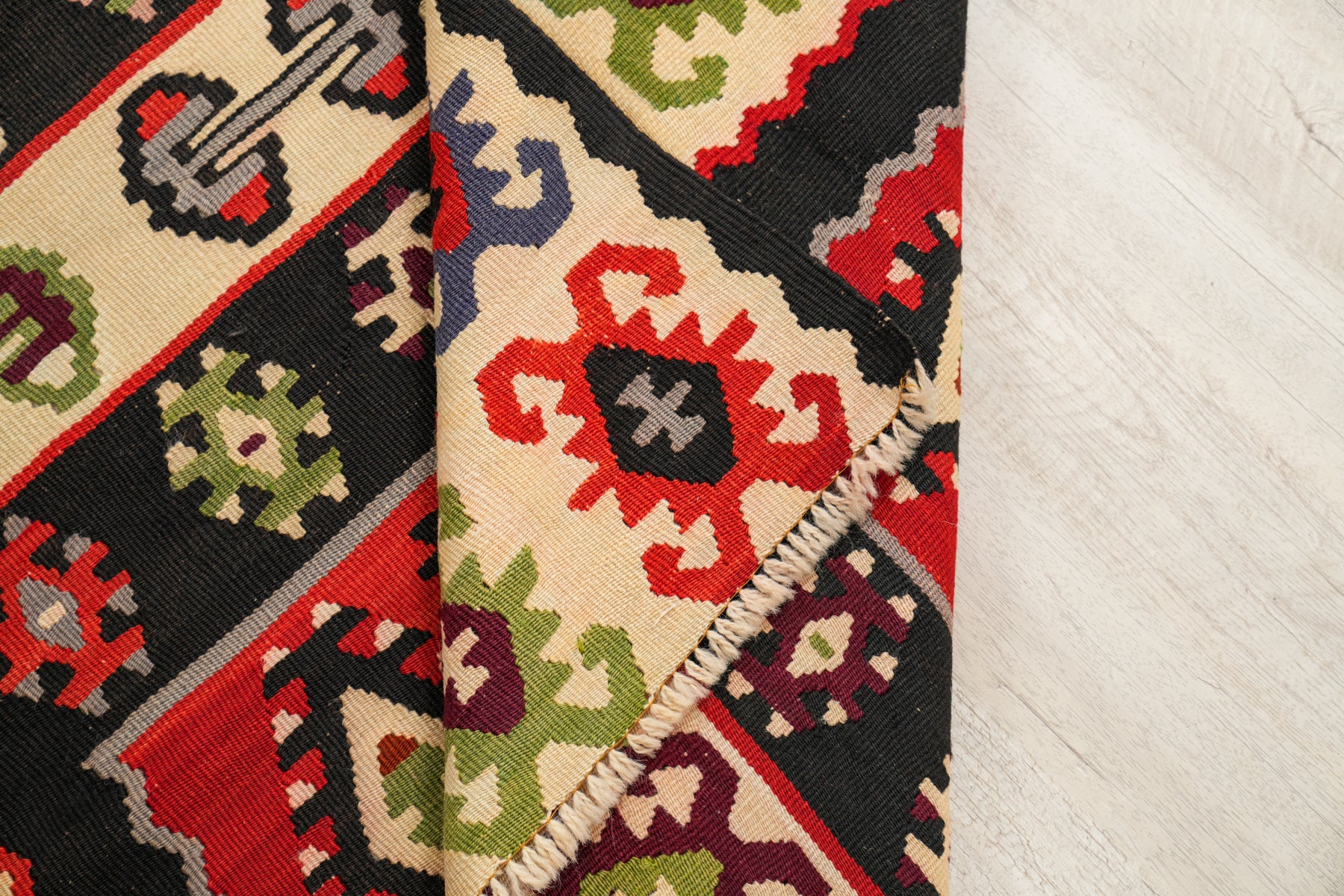 Vintage Balkan Kilim 6'6" X 3'4"